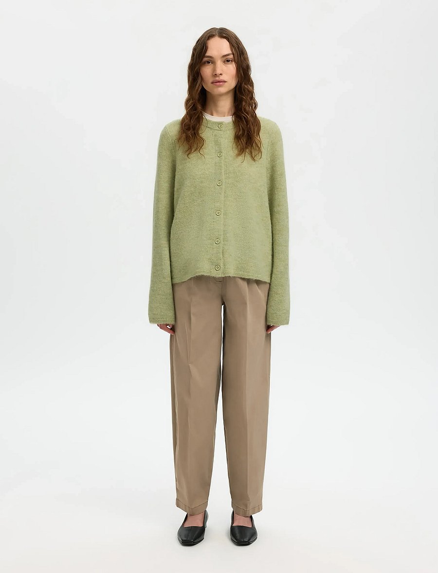 Selected - SLWLULU NEW LS KNIT CARDIGAN NOOS - strickjacken - lint - 5