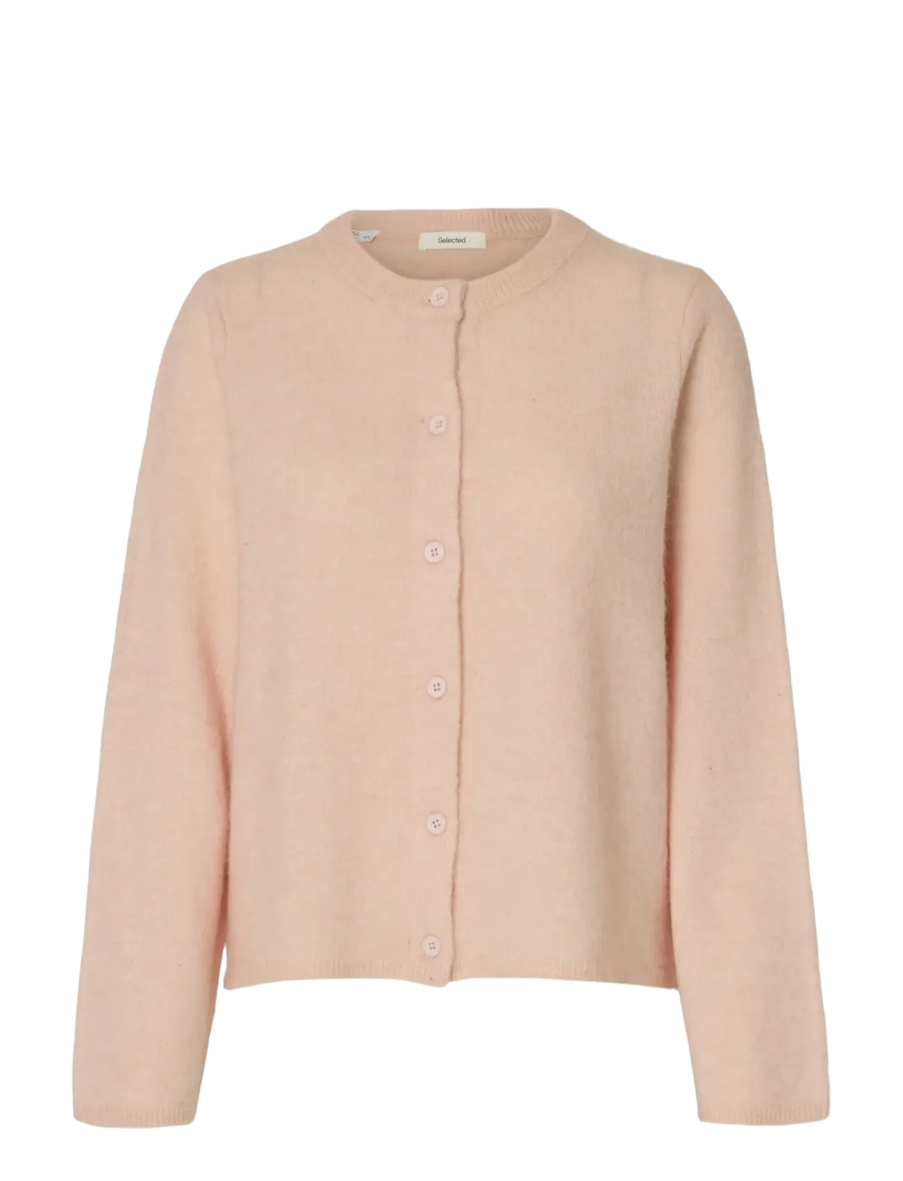 Selected SLFLULU NEW LS KNIT CARDIGAN NOOS - Clothing - PALE DOGWOOD / pink/rose