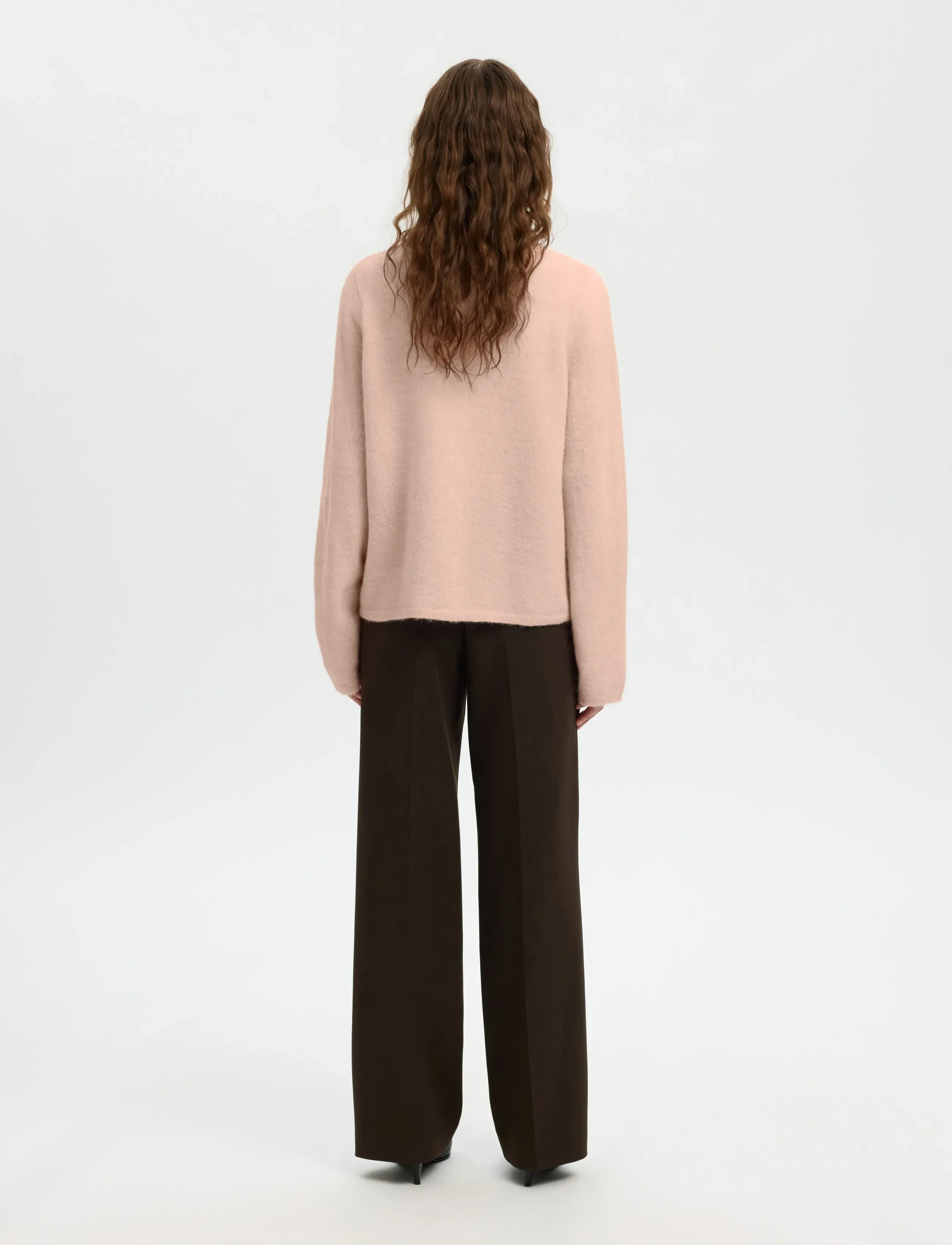 Selected - SLFLULU NEW LS KNIT CARDIGAN NOOS - cardigans - pale dogwood - 2