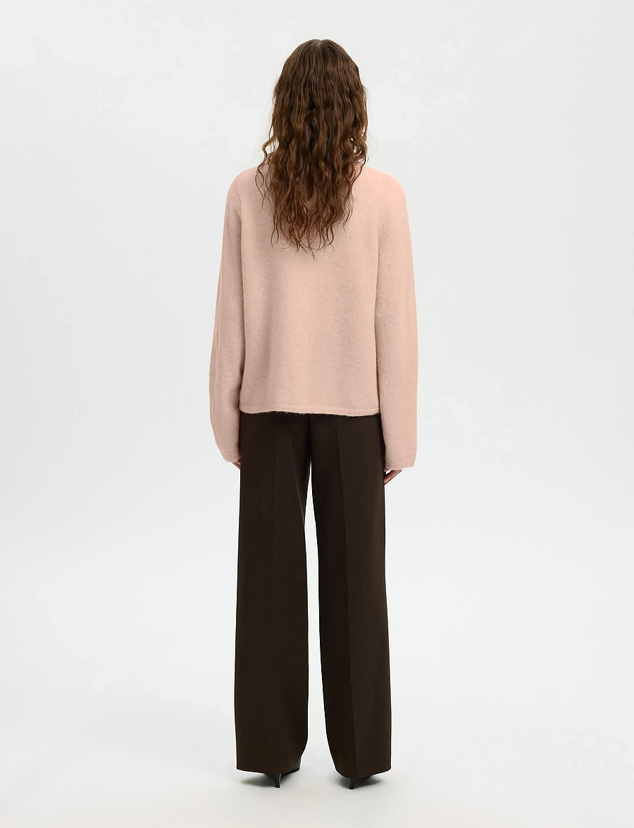 Selected - SLFLULU NEW LS KNIT CARDIGAN NOOS - strickjacken - pale dogwood - 2