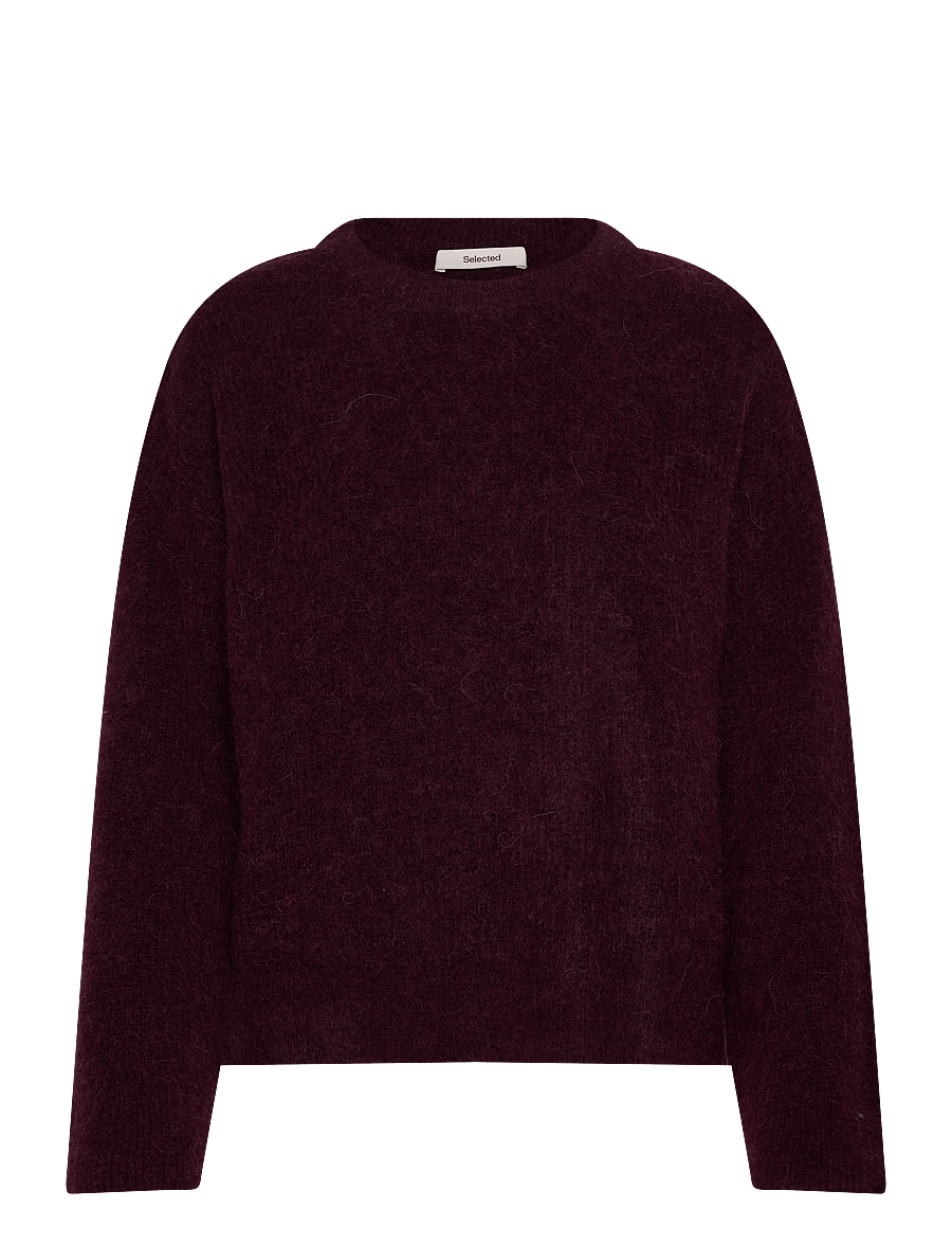 Selected - SLFSIA RAS LS KNIT NEW O-NECK NOOS - pullover - fig - 0