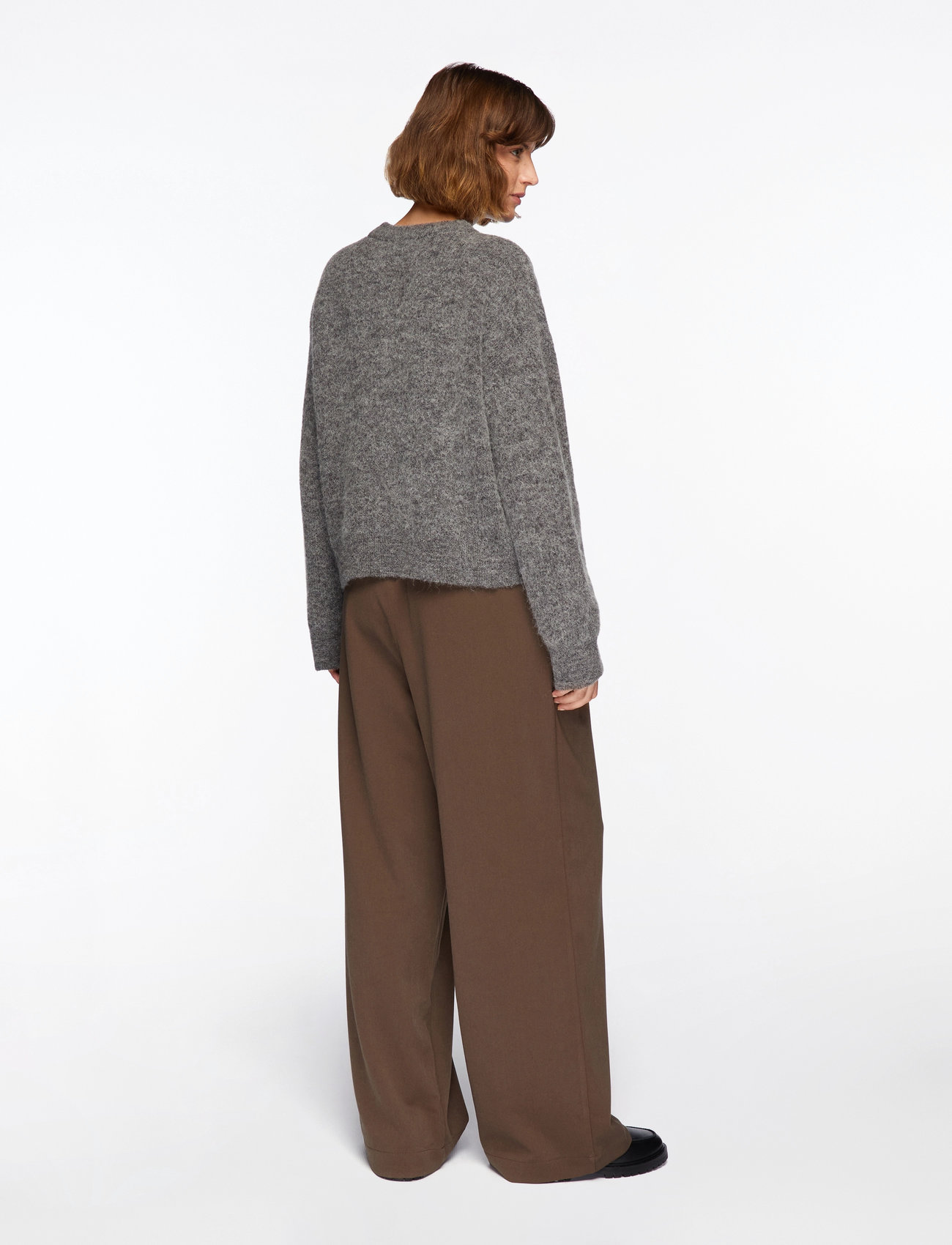 Selected - SLFSIA RAS LS KNIT NEW O-NECK NOOS - sviitrid - medium grey melange - 4