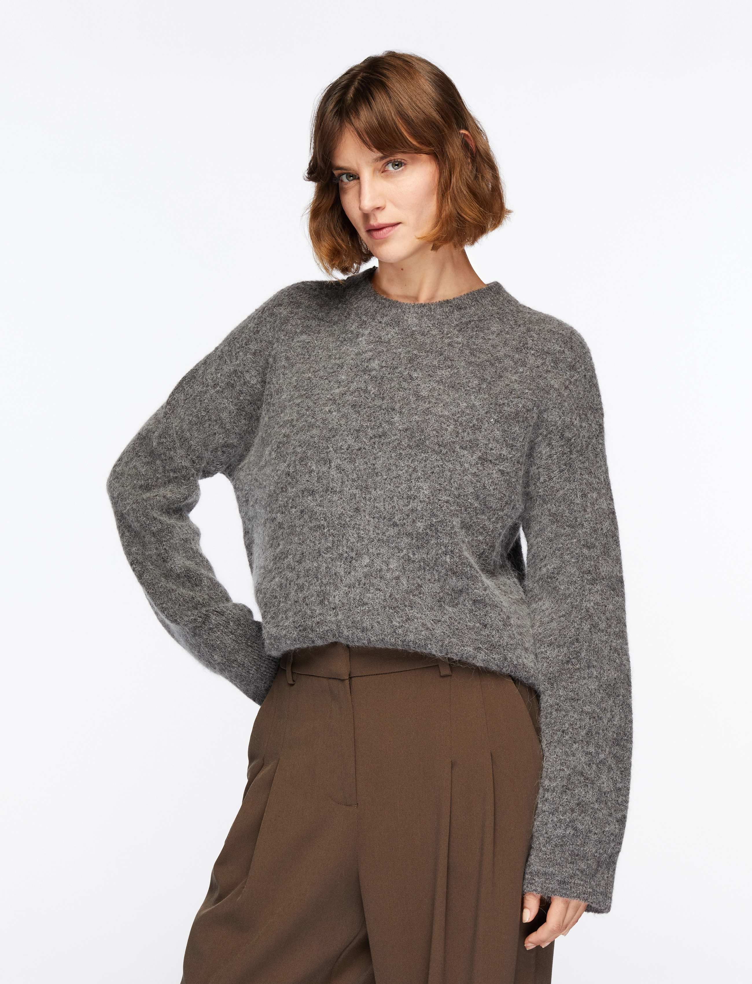 SELECTED Slfsia Ras Ls Knit New O-Neck Noos stickade tröjor dam – bild 5