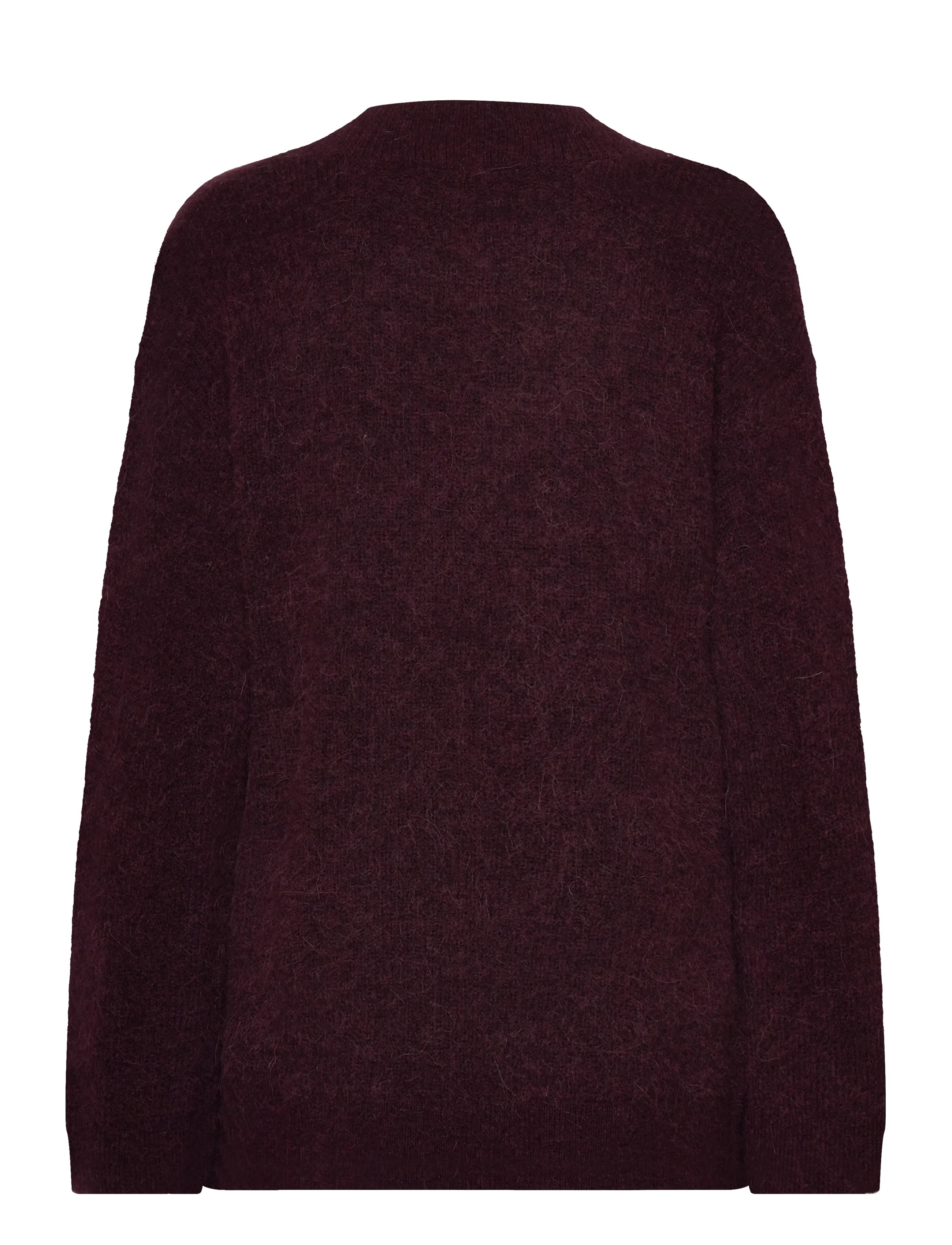 Selected - SLFSIA RAS LS KNIT LONG V-NECK NOOS - striktrøjer - fig - 1