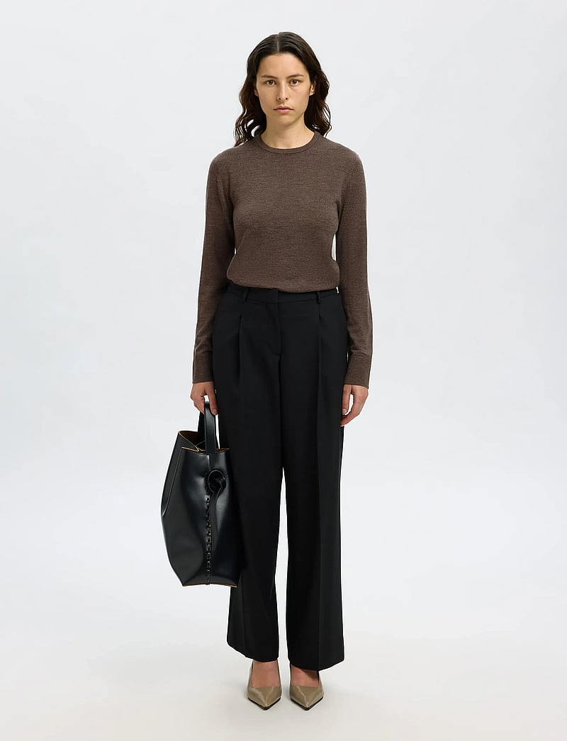 Selected - SLFTHEA LS KNIT MERINO O-NECK NOOS - pullover - delicioso - 3