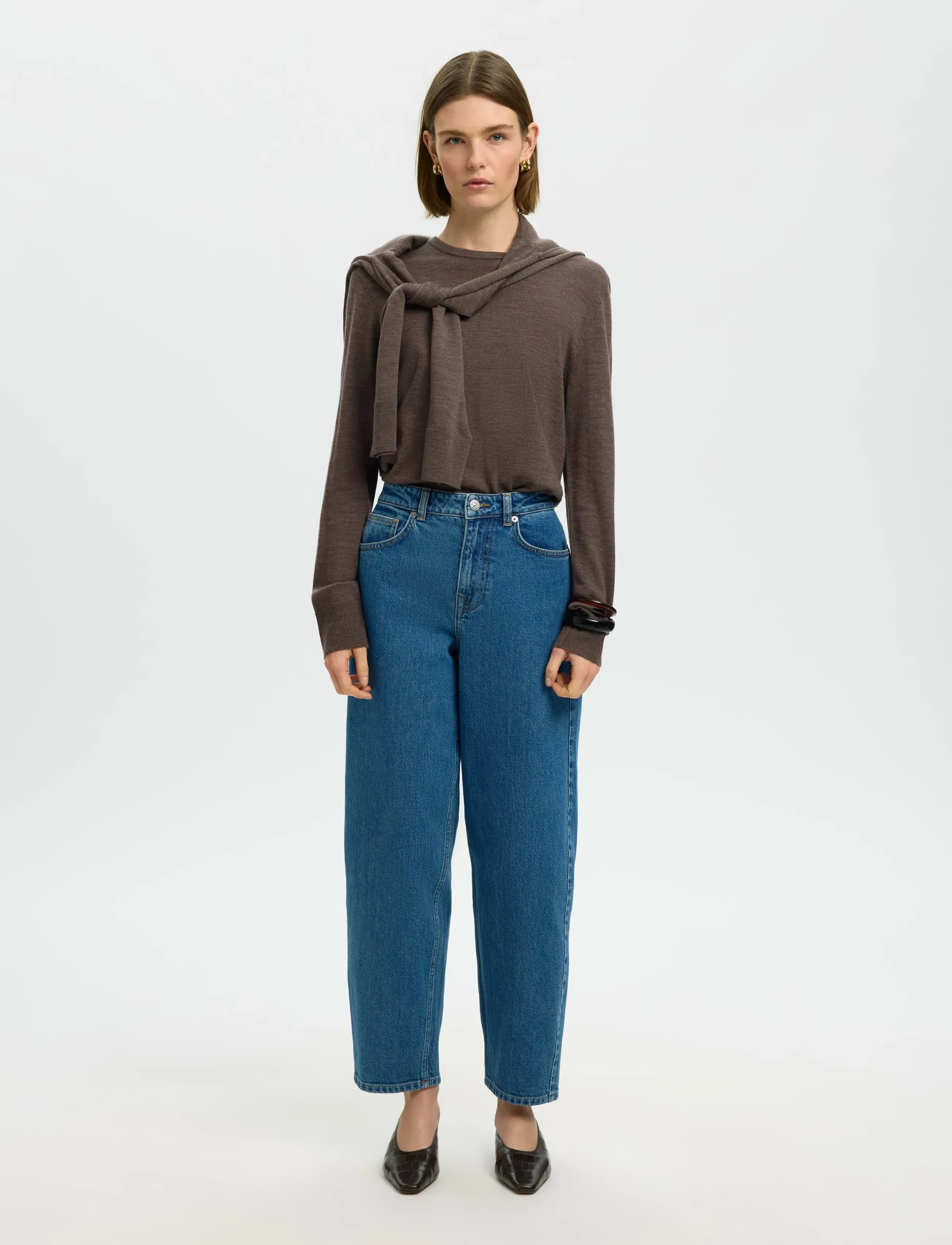 Selected - SLWTHEA LS KNIT MERINO O-NECK NOOS - pullover - delicioso - 3