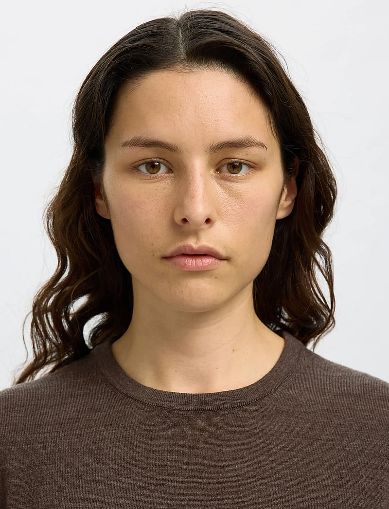 Selected - SLFTHEA LS KNIT MERINO O-NECK NOOS - pullover - delicioso - 4