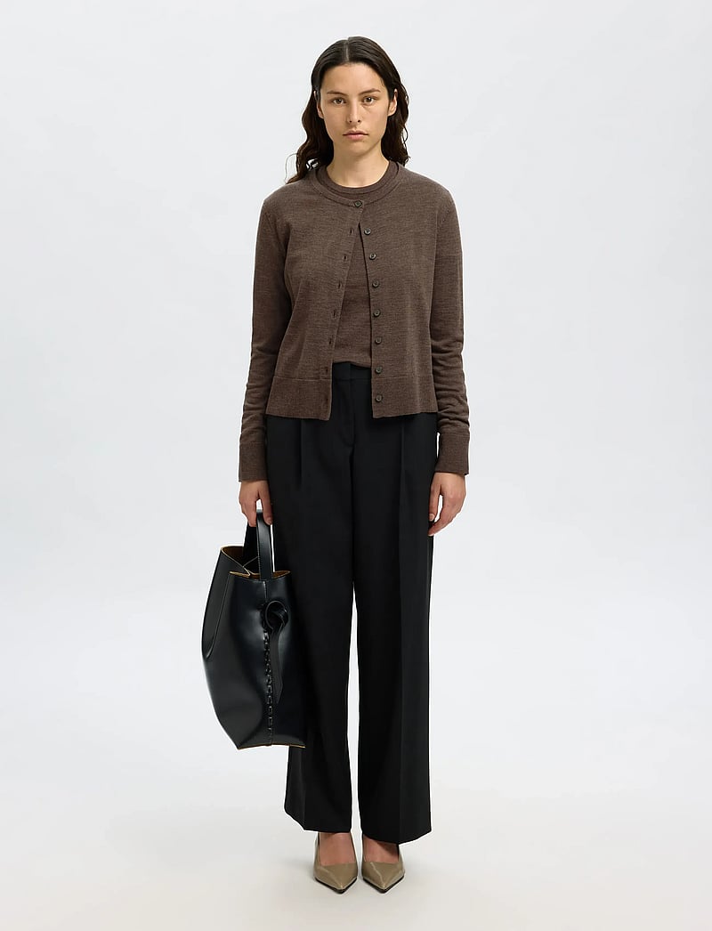 Selected - SLFTHEA LS KNIT MERINO O-NECK NOOS - pullover - delicioso - 5