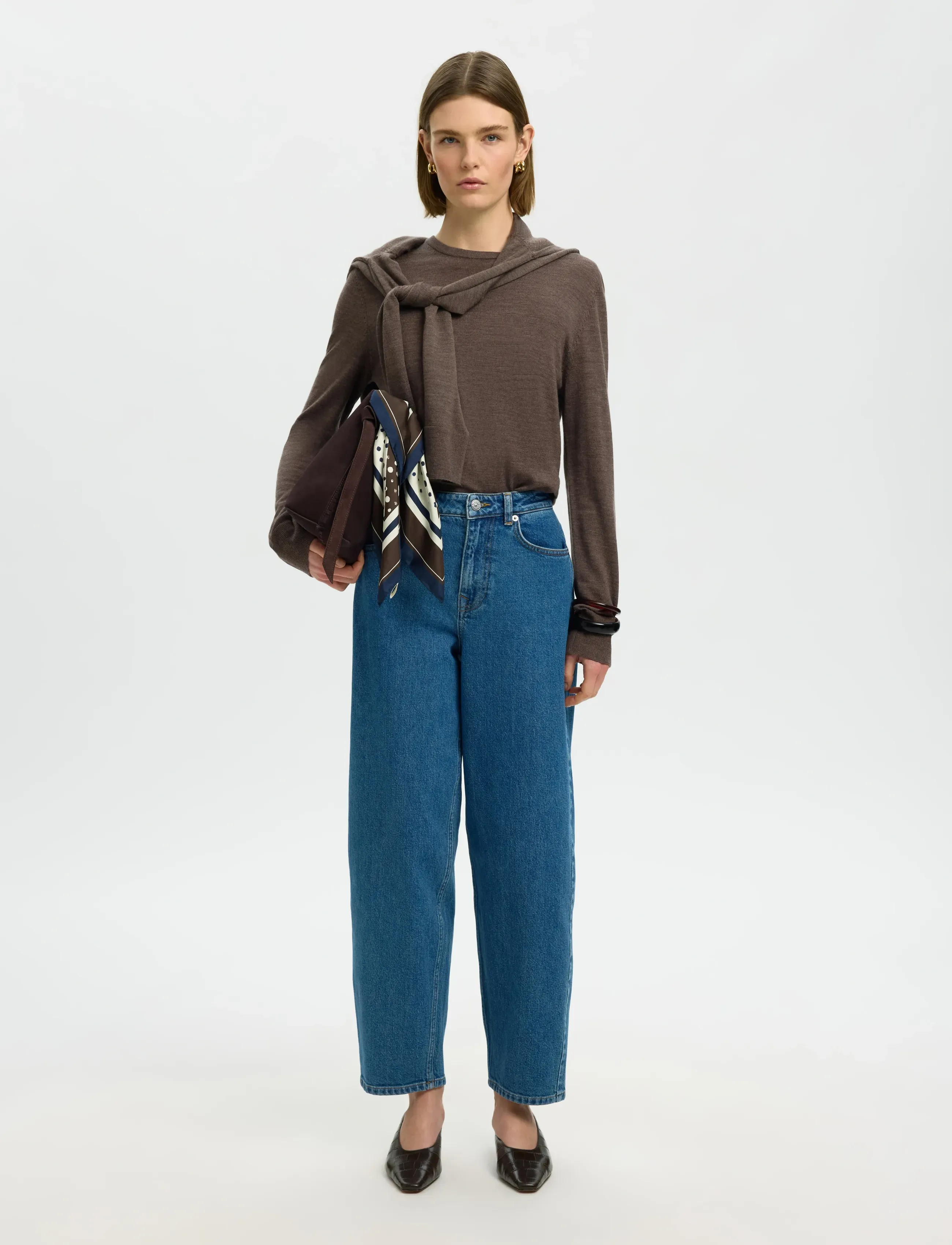 Selected - SLWTHEA LS KNIT MERINO O-NECK NOOS - pullover - delicioso - 5