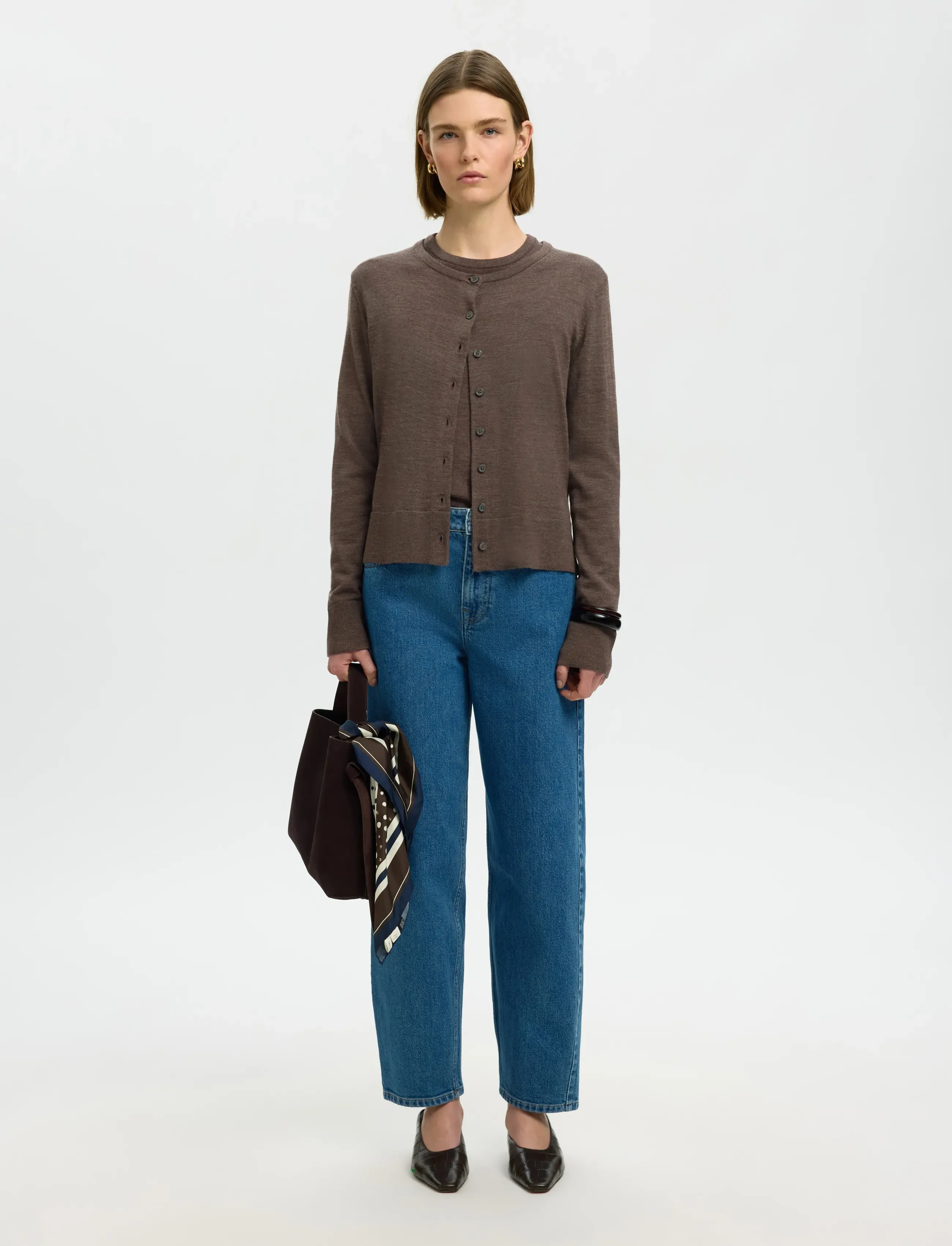 Slwthea Ls Knit Merino Cardigan Noos 3