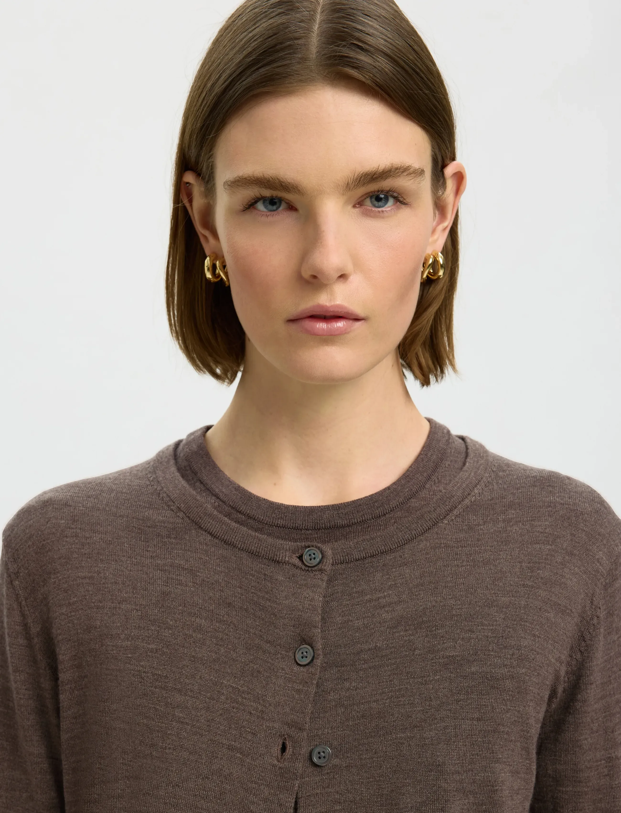Slwthea Ls Knit Merino Cardigan Noos 4
