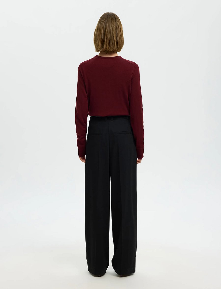 Selected - SLWTHEA LS KNIT MERINO CARDIGAN NOOS - strickjacken - tawny port - 2