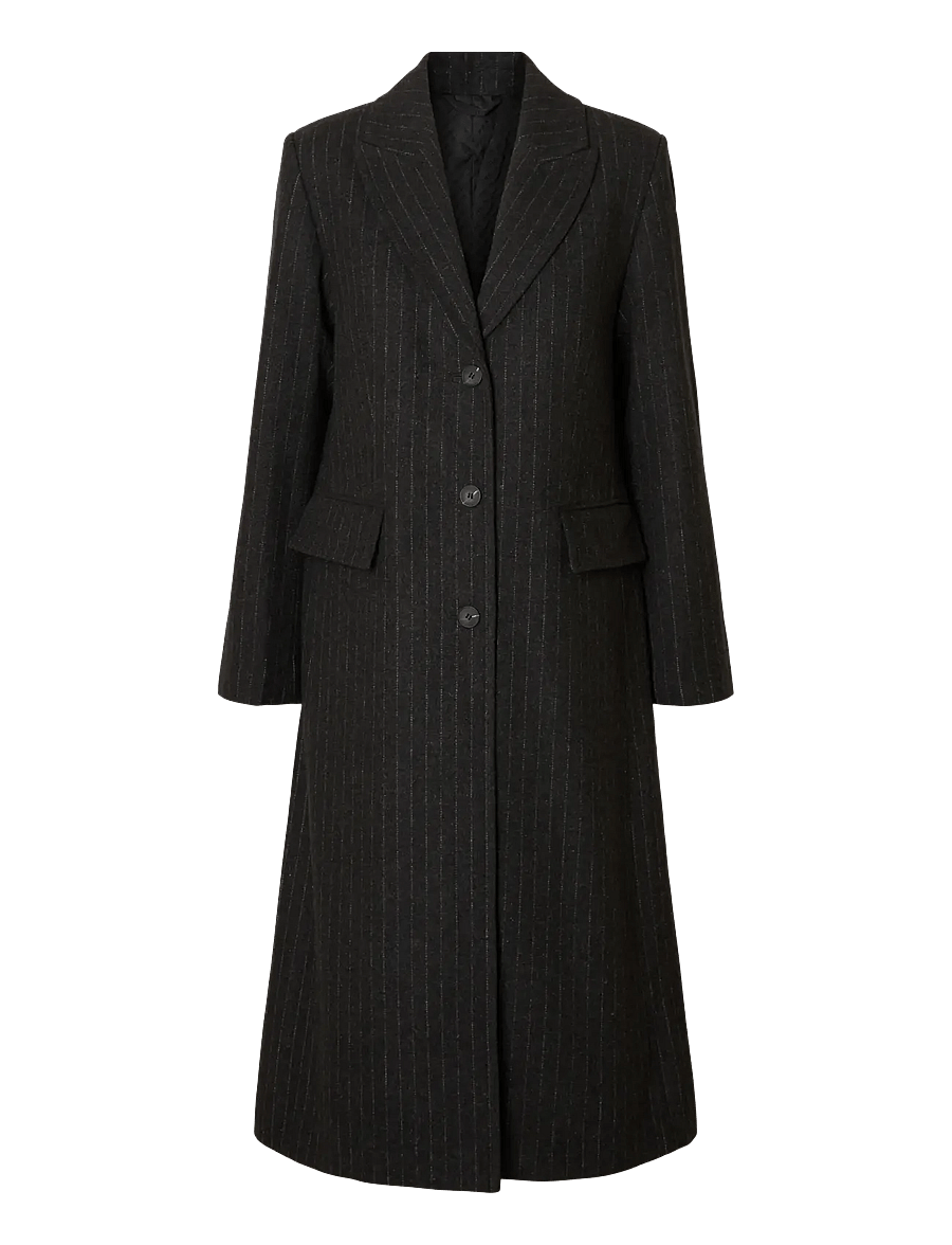 Selected - SLFALLY WOOL BLEND COAT #S - vestes d'hiver - dark grey melange - 1