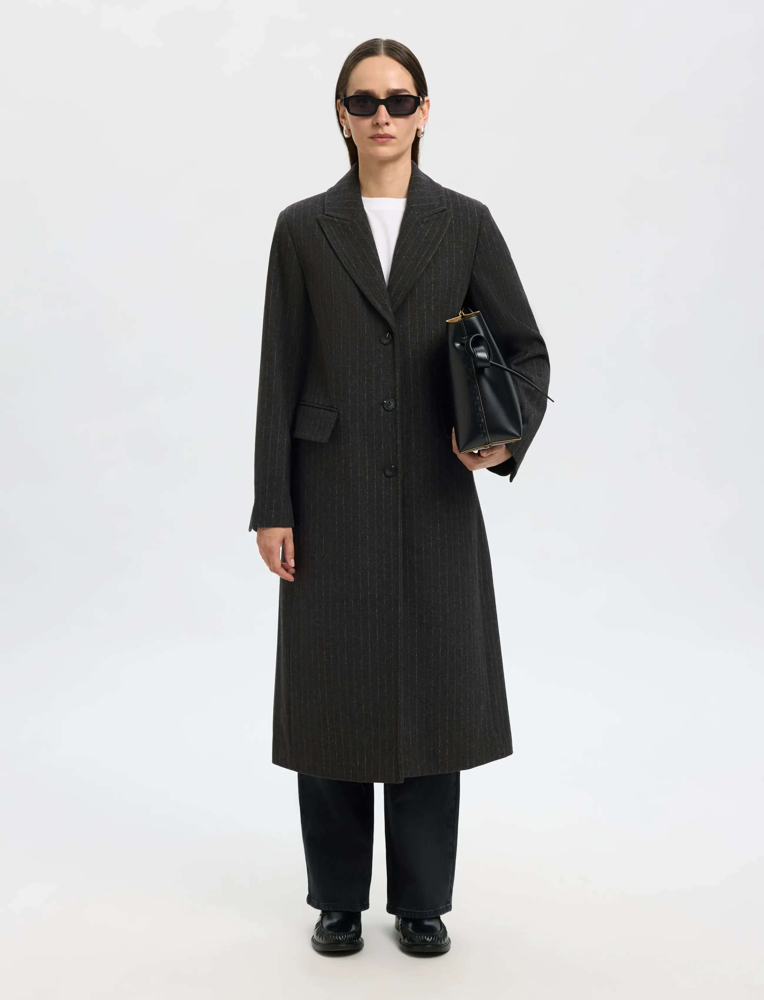 Slfally Wool Blend Coat #S 3