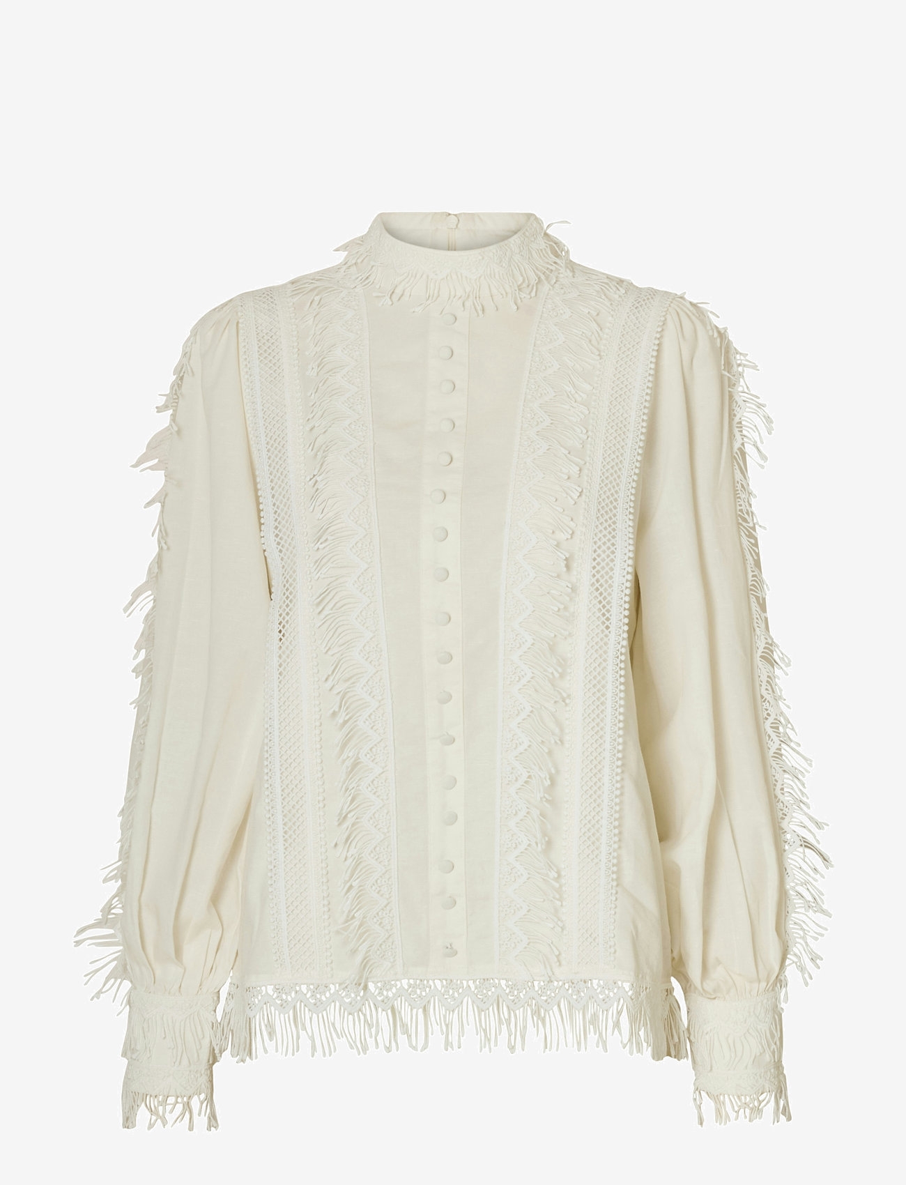 Selected - SLFSILJA LS TOP - long sleeved blouses - snow white - 0