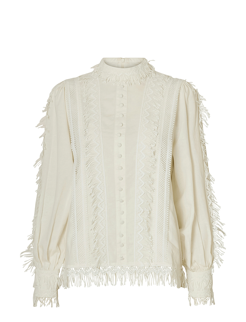 Selected - SLFSILJA LS TOP - pikkade varrukatega pluusid - snow white - 0