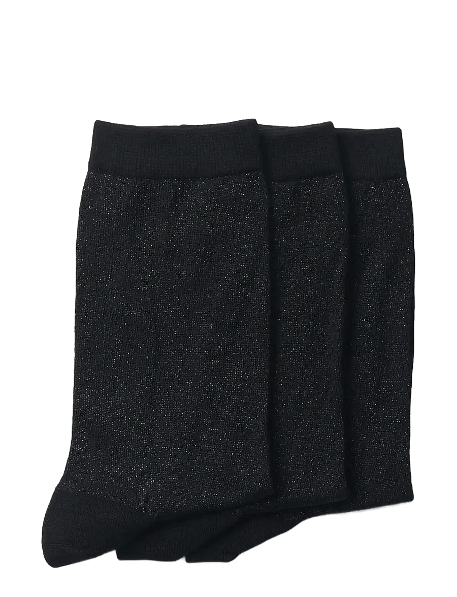 Selected - SLFKIM 3-PACK SOCK NOOS - normale socken - black - 2