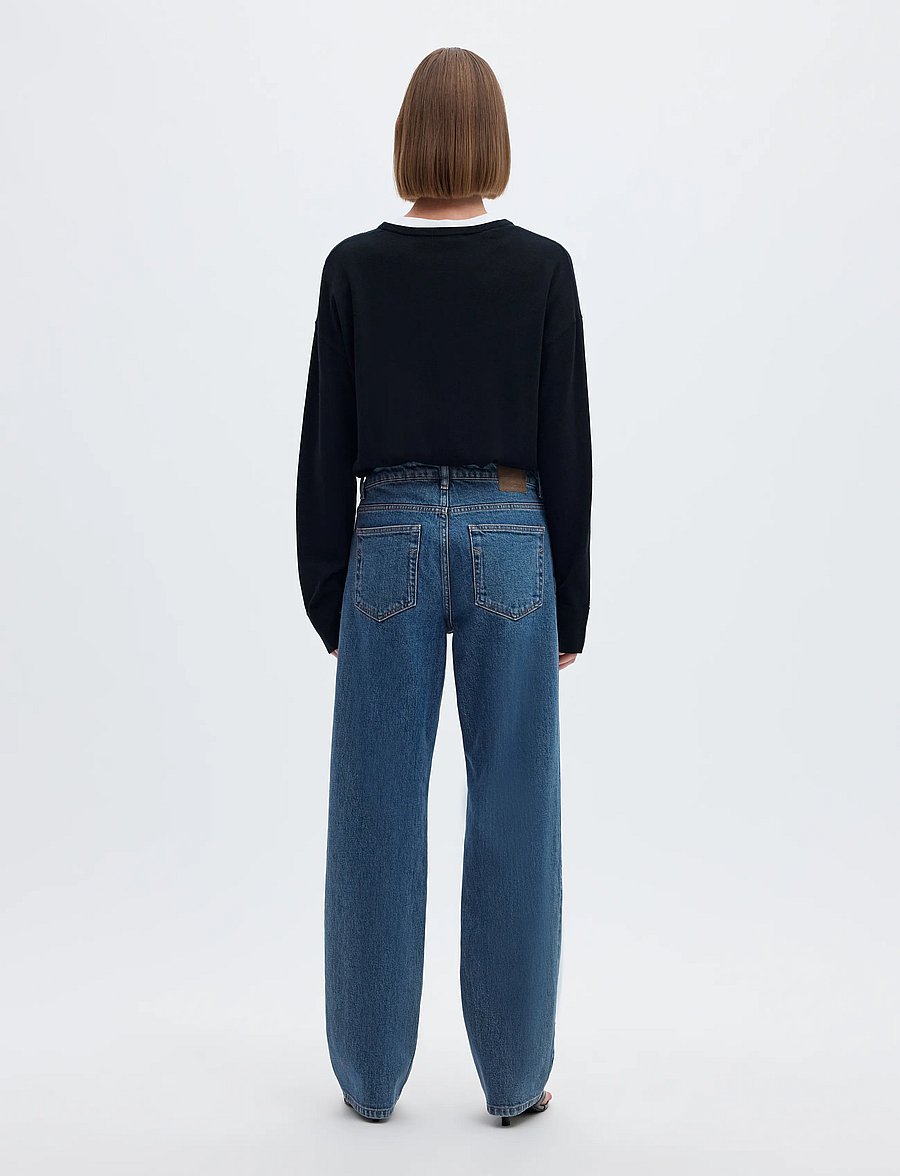 Selected - SLWSTRAIGHT BEA-KORI MW JEANS NOOS - straight jeans - medium blue denim - 2