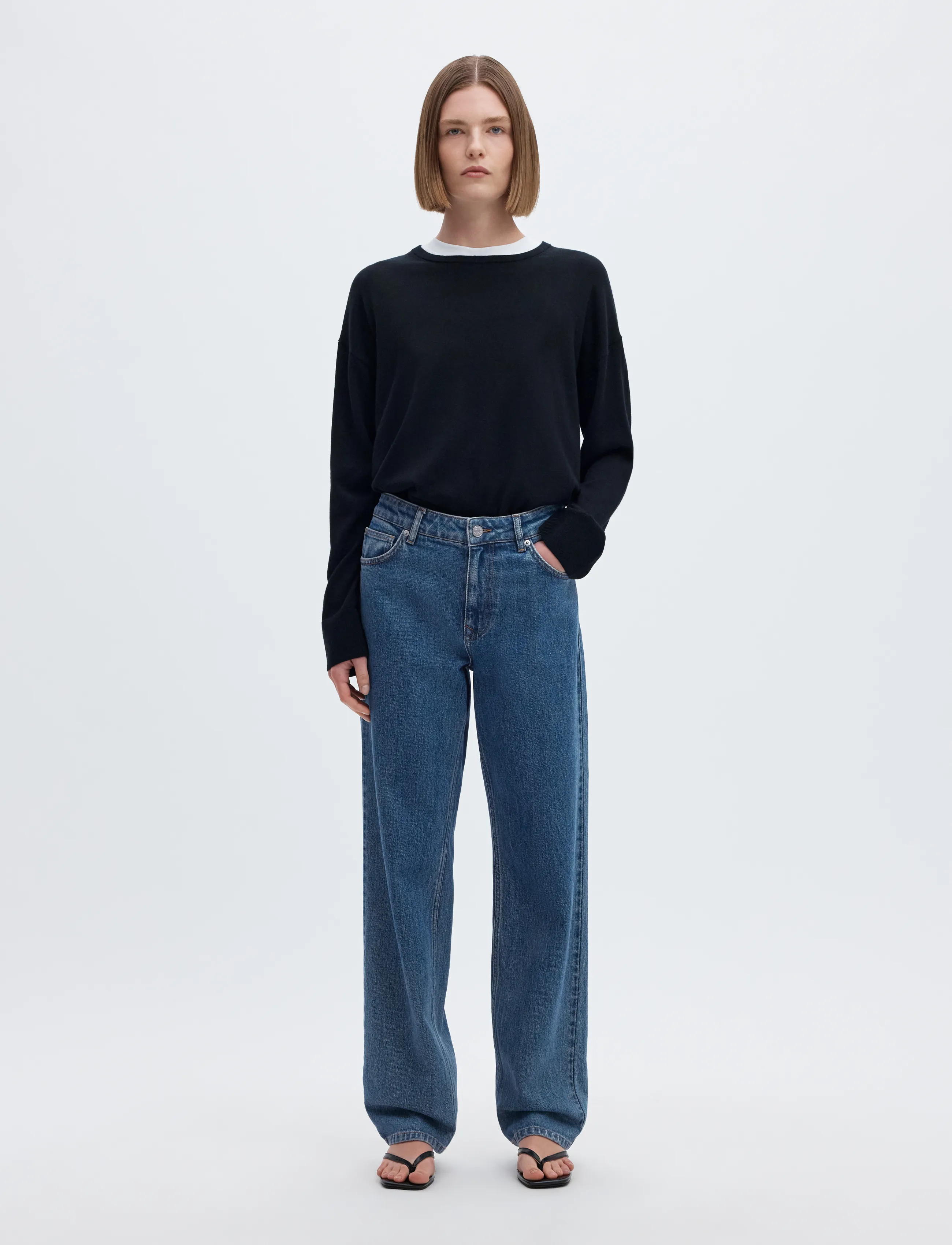 SELECTED Slwstraight Bea-Kori Mw Jeans Noos dam – bild 3