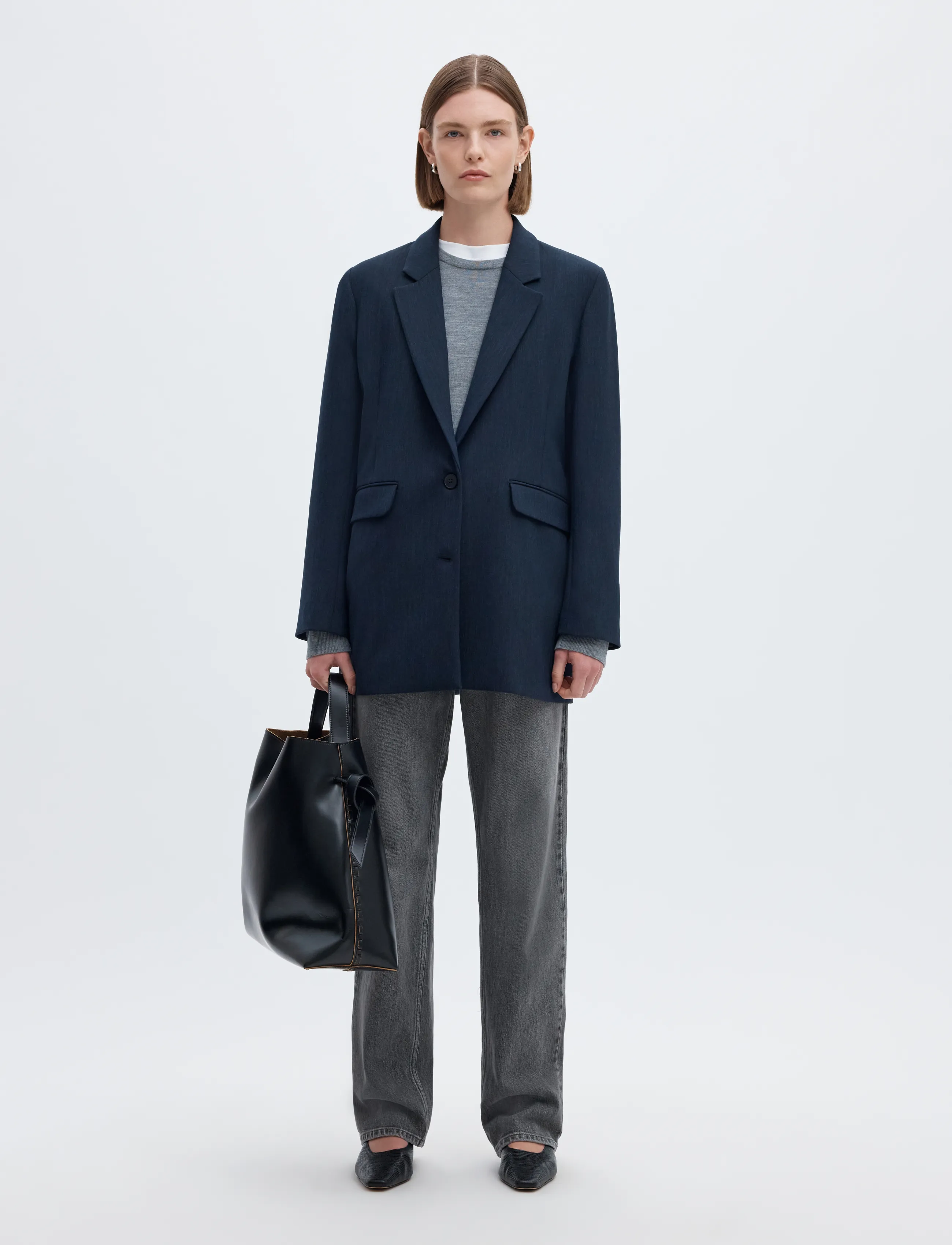Selected - SLWSTRAIGHT BEA-KORI MW JEANS NOOS - gerade jeans - medium grey denim - 5