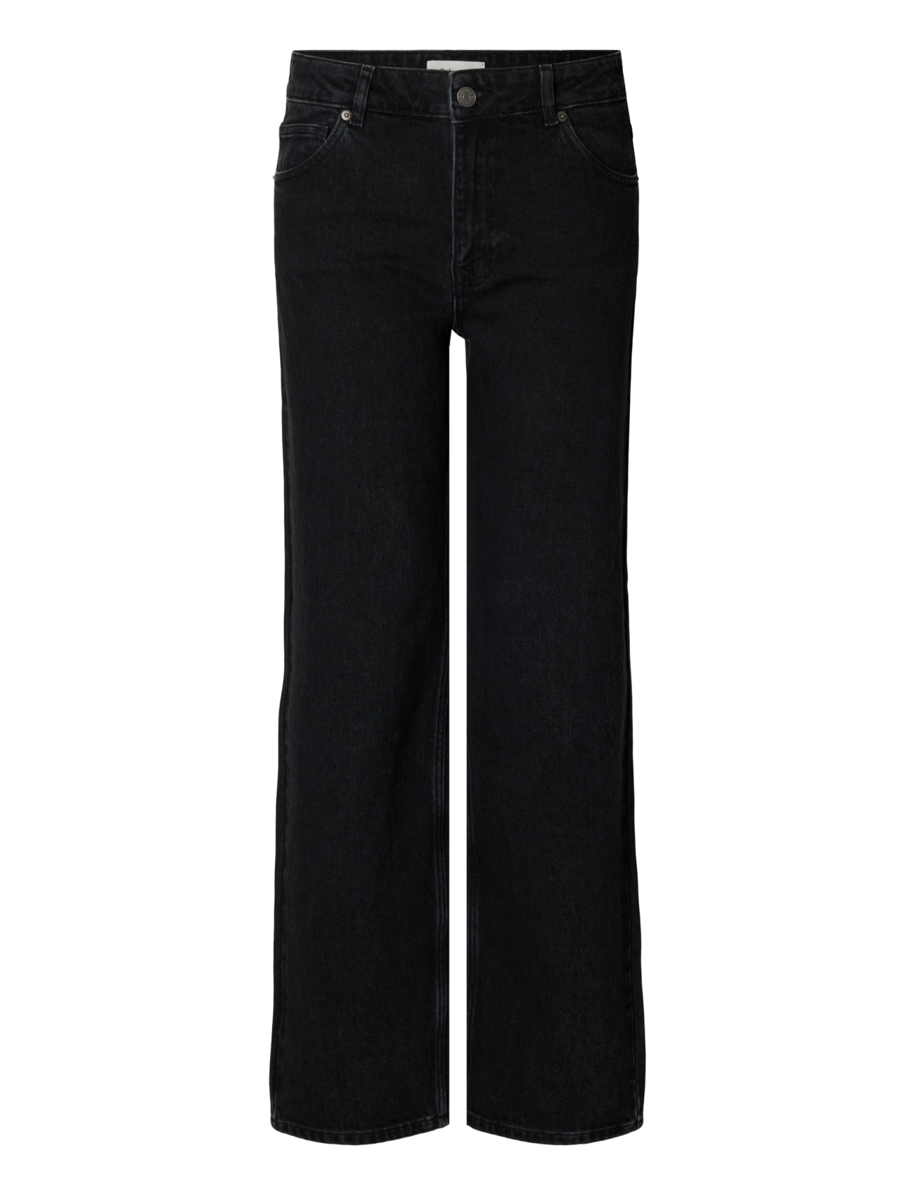 SELECTED Slwwide Bea-Kori Hw Jeans Noos Schwarz - 26x32 - Damen