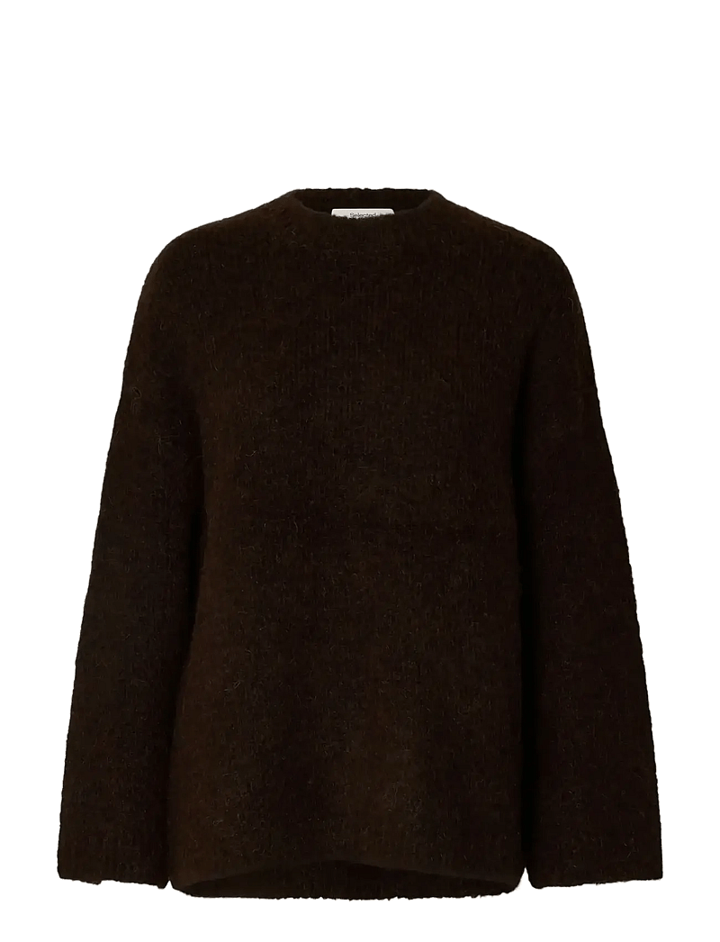 Selected - SLFGABRIELLA LS KNIT NEW O-NECK NOOS - stickade tröjor - delicioso - 1