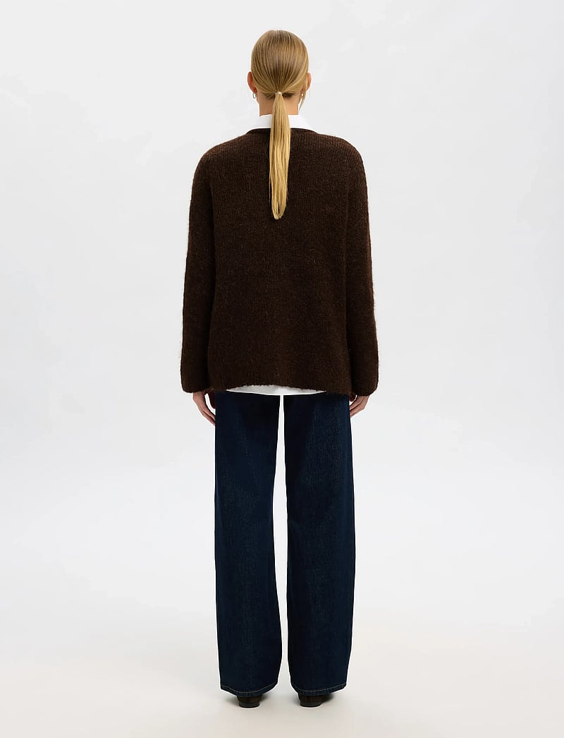 Selected - SLFGABRIELLA LS KNIT NEW O-NECK NOOS - stickade tröjor - delicioso - 2