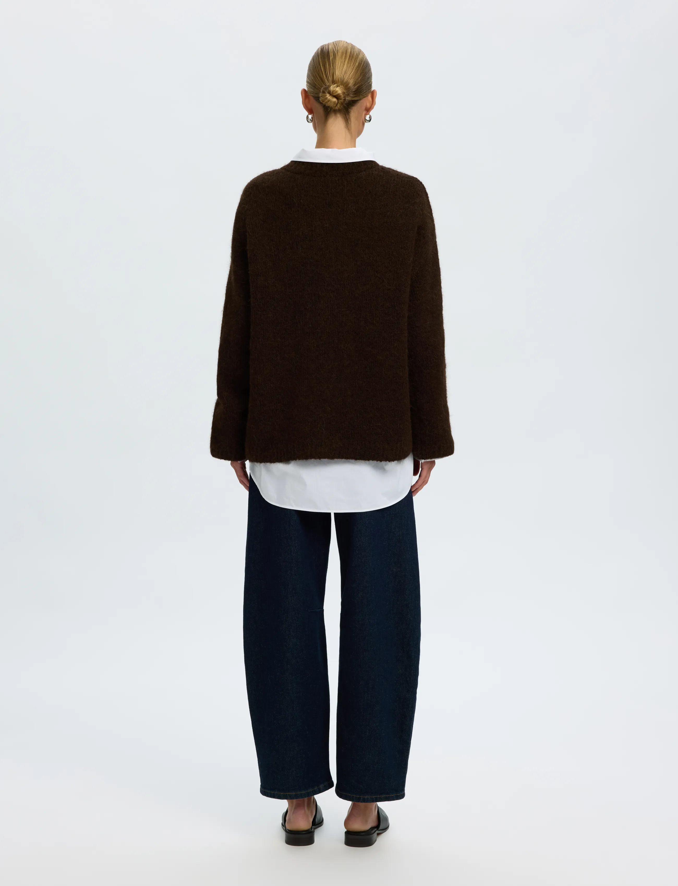 Selected - SLWGABRIELLA LS KNIT NEW O-NECK NOOS - jumpers - delicioso - 2
