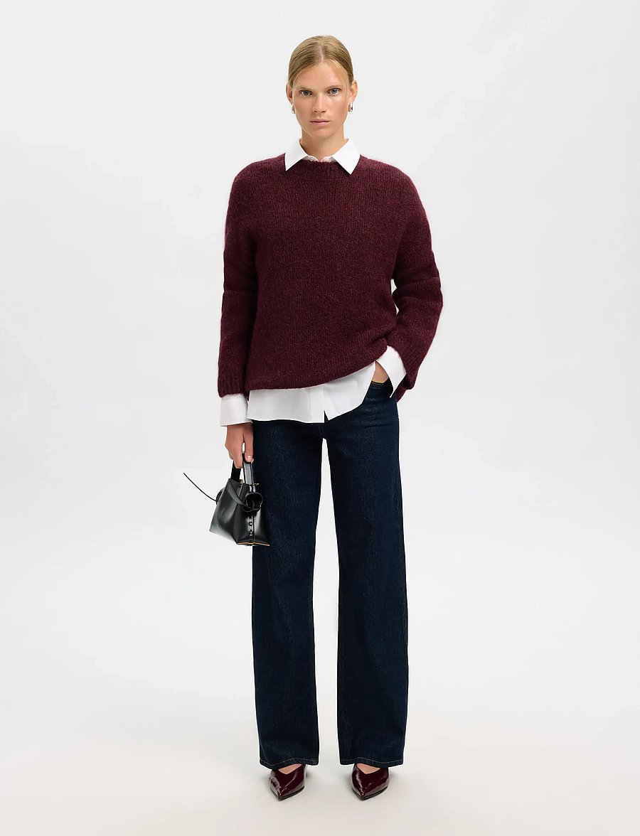 Selected - SLWGABRIELLA LS KNIT NEW O-NECK NOOS - pullover - fig - 5