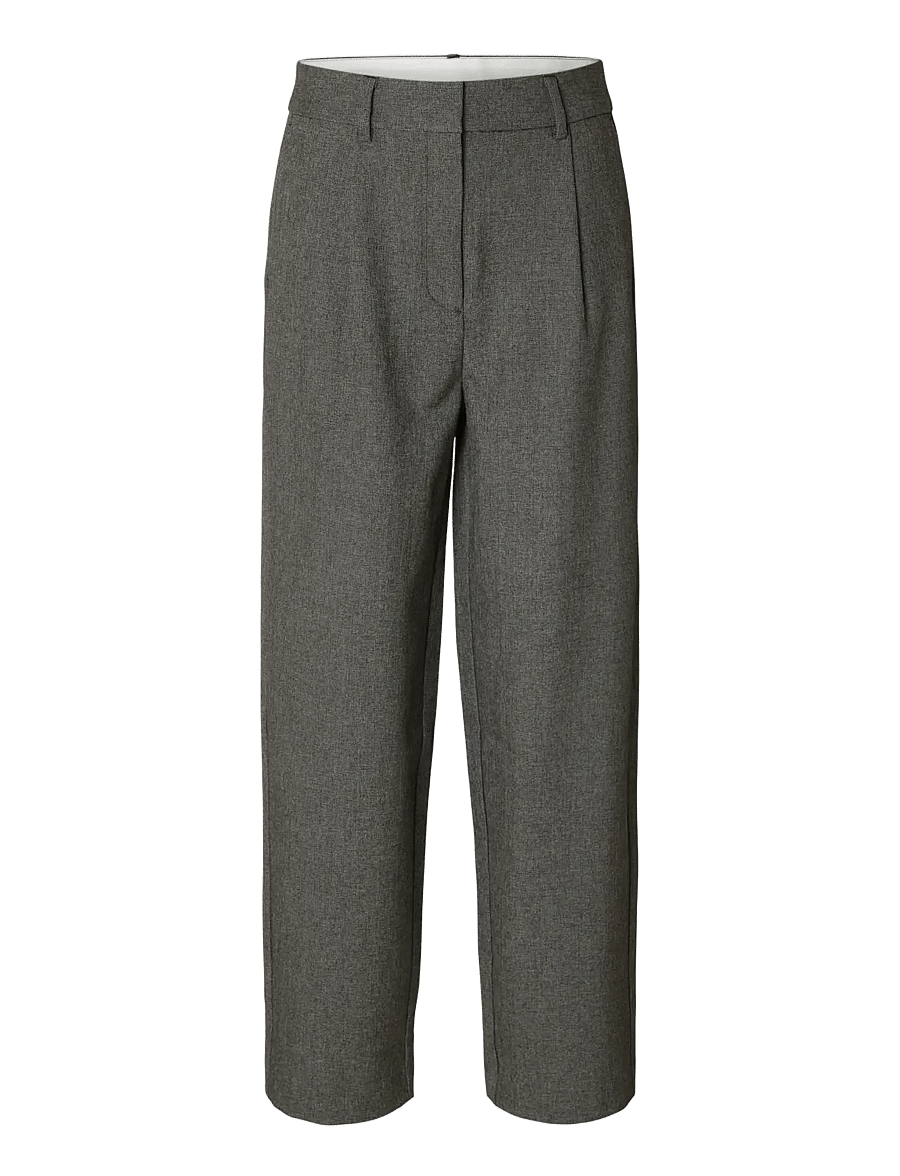 Selected - SLFBARREL ALMA HW PANT NOOS - habitbukser - black - 1