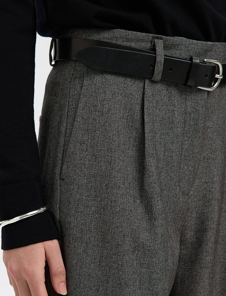 Selected - SLFBARREL ALMA HW PANT NOOS - habitbukser - black - 3