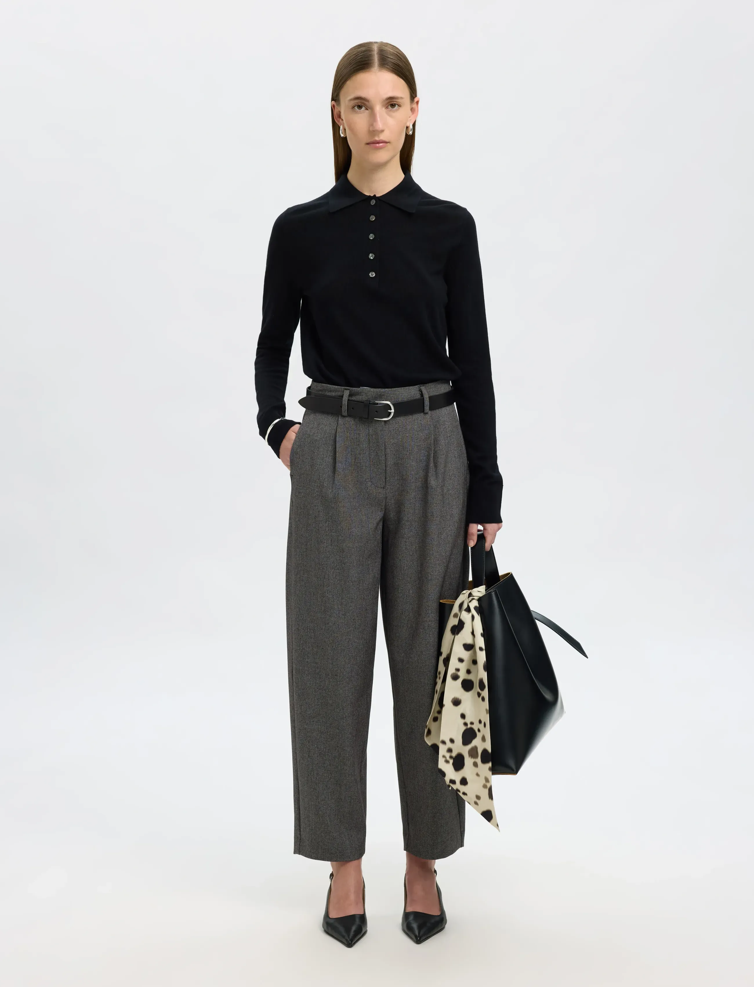 SELECTED Slfbarrel Alma Hw Pant Noos kostymbyxor dam – bild 4