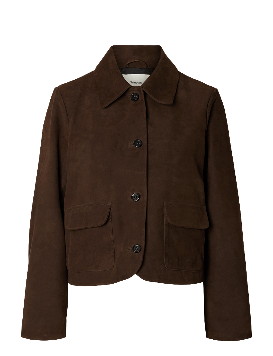 Selected - SLWKAYA SUEDE JACKET NOOS - frühlingsjacken - delicioso - 1