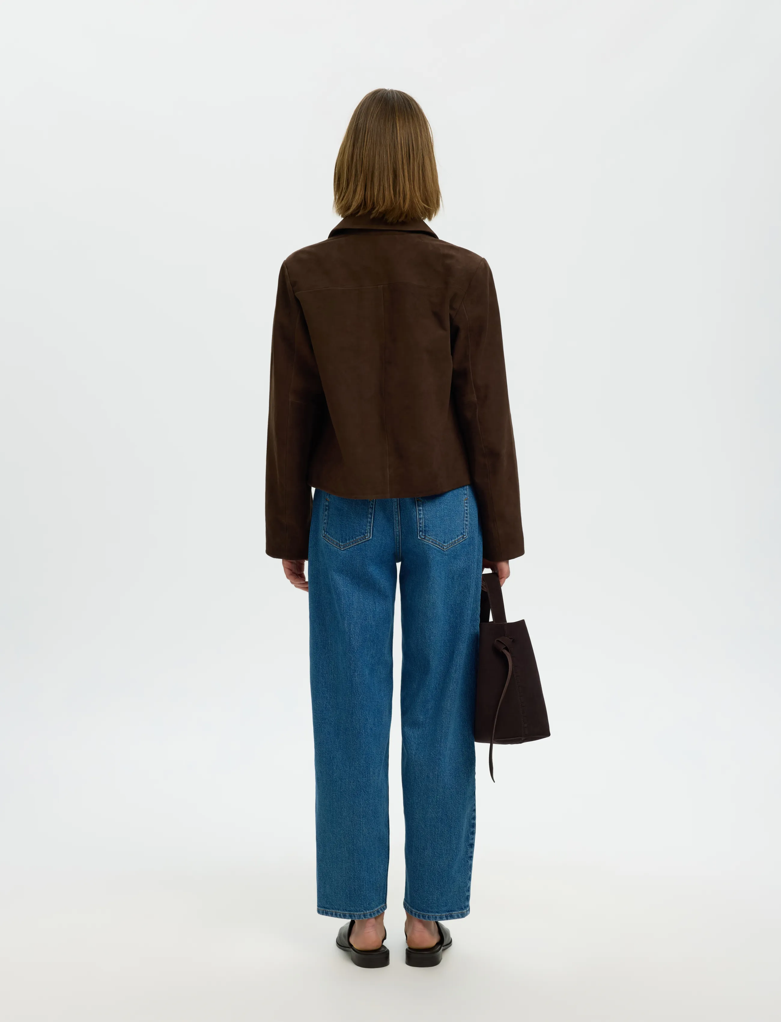 Selected - SLWKAYA SUEDE JACKET NOOS - forårsjakker - delicioso - 2