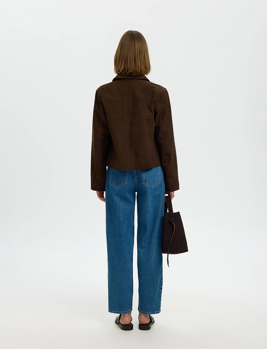 Selected - SLWKAYA SUEDE JACKET NOOS - frühlingsjacken - delicioso - 2