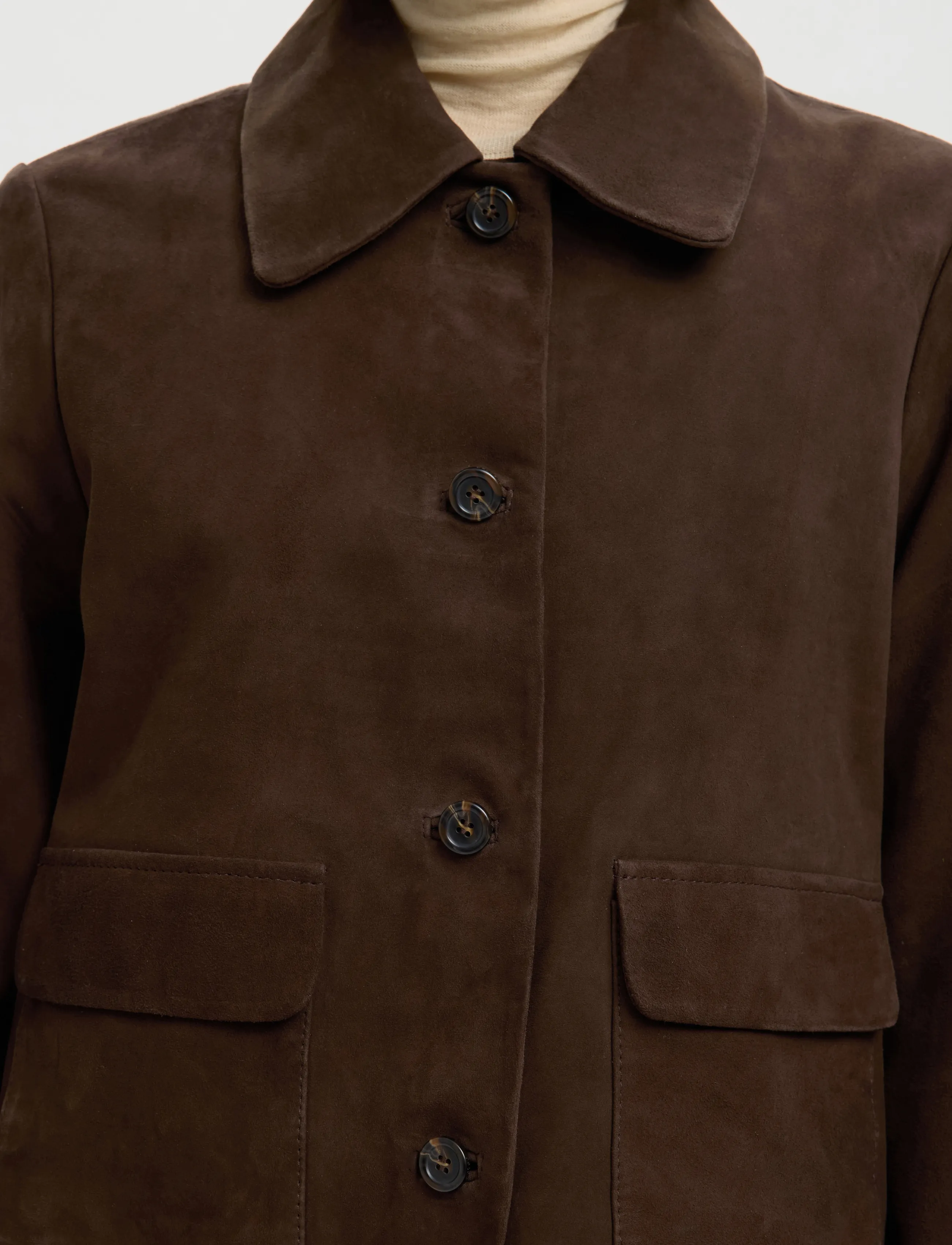 Selected - SLWKAYA SUEDE JACKET NOOS - forårsjakker - delicioso - 4