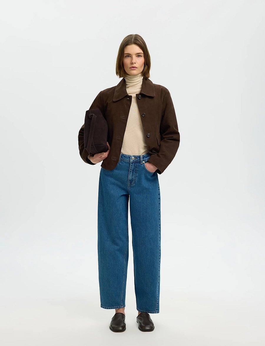 Selected - SLWKAYA SUEDE JACKET NOOS - frühlingsjacken - delicioso - 5