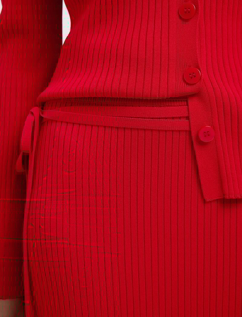 Selected - SLFCARLY MW KNIT ANKLE SKIRT - maxi nederdele - equestrian red - 5