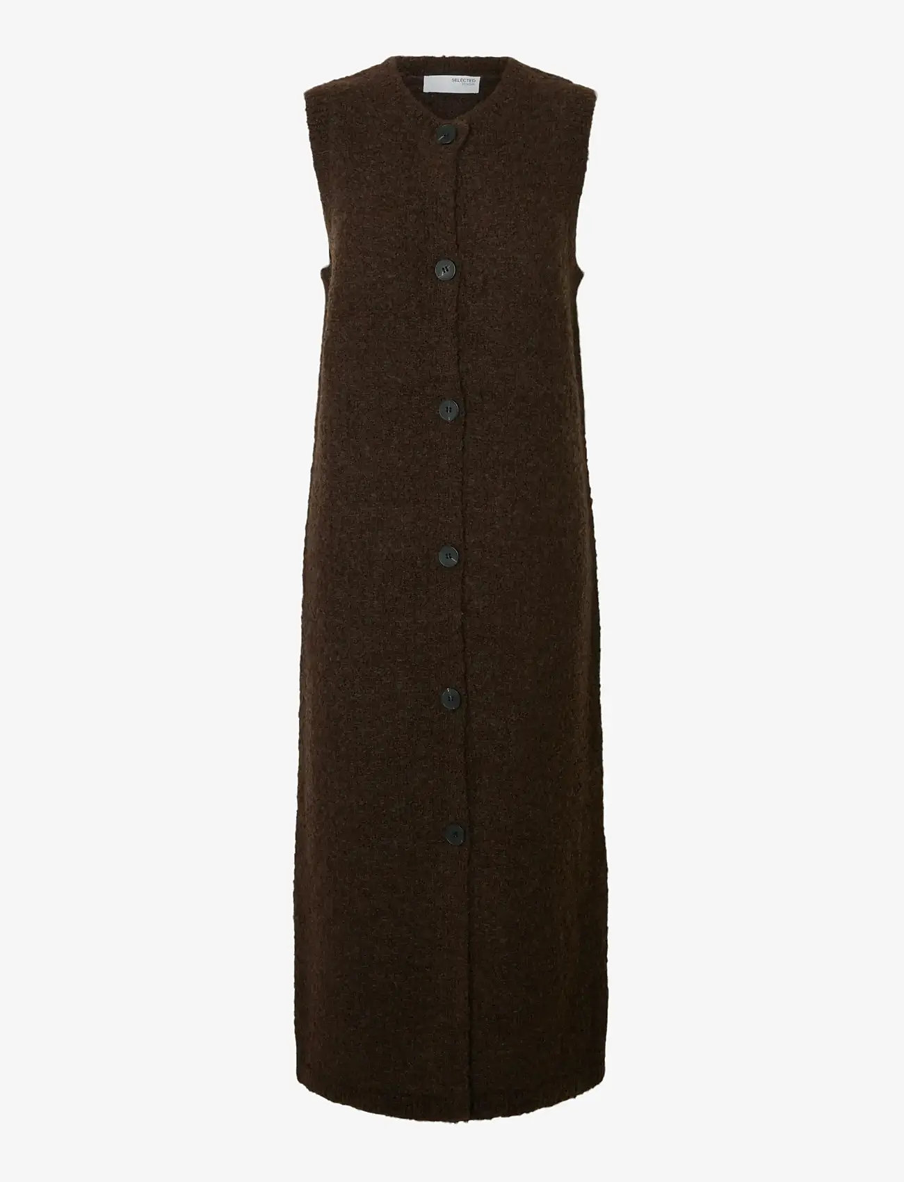 Selected - SLFLELOU SL KNIT CARDIGAN DRESS - strikveste - delicioso - 1