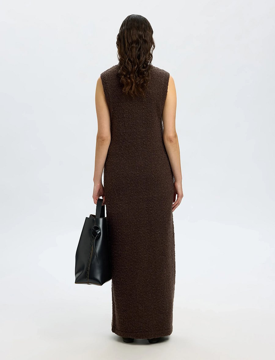 Selected - SLFLELOU SL KNIT CARDIGAN DRESS - knitted dresses - delicioso - 2