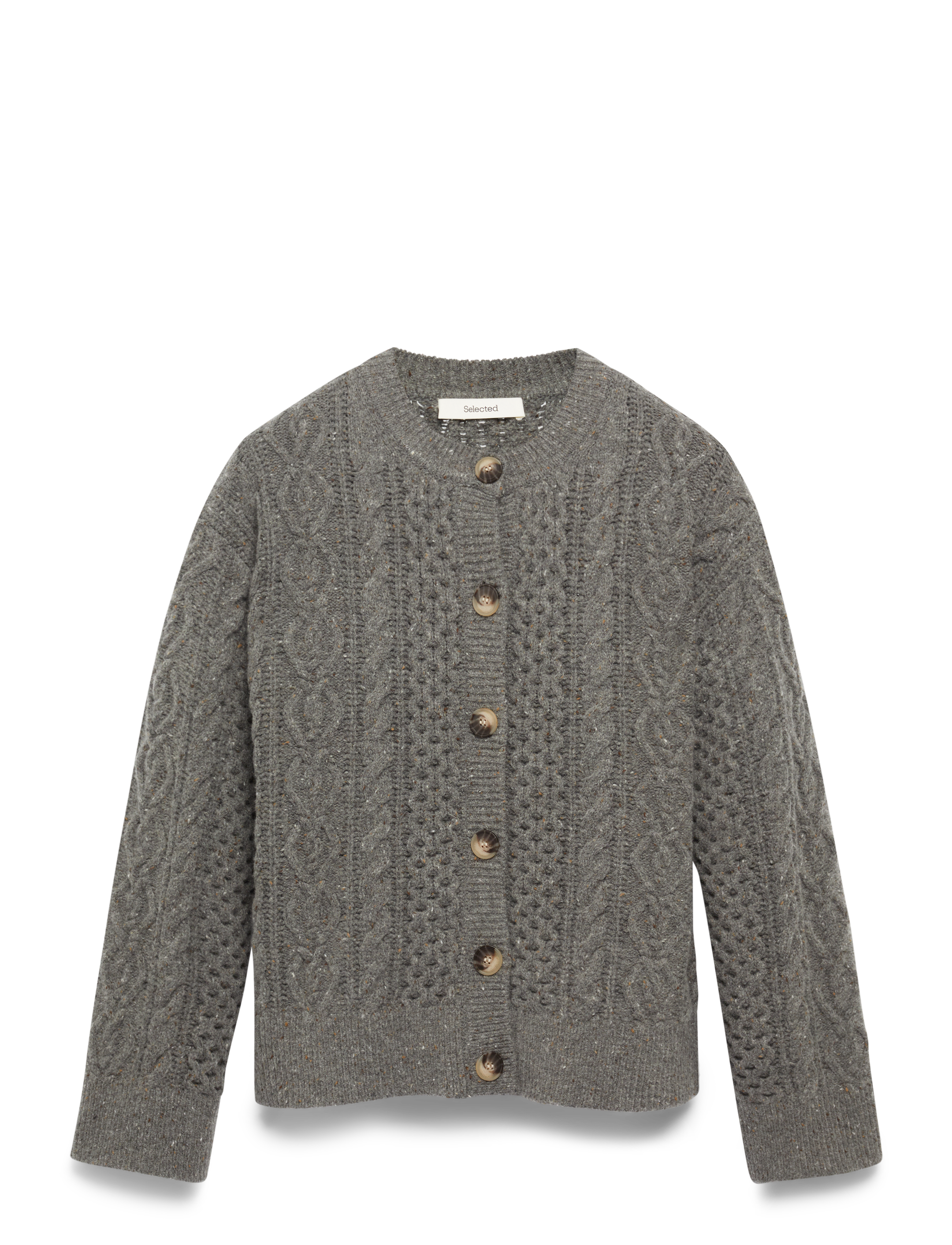 Slfnelly Ls Knit O-Neck Cardigan