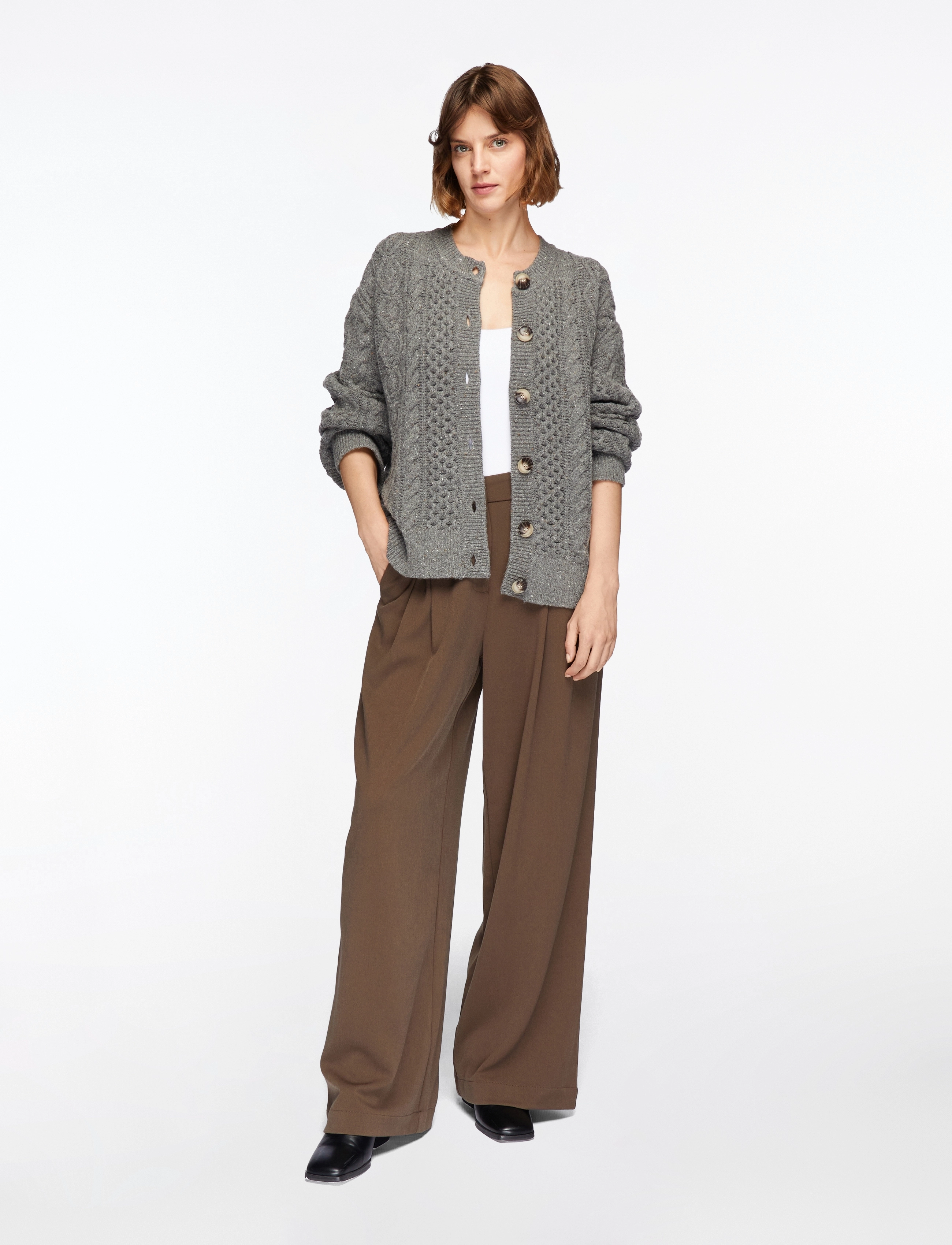 Slfnelly Ls Knit O-Neck Cardigan 2