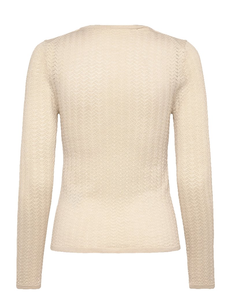 Selected - SLFNAJA TIGHT LS KNIT O-NECK - stickade tröjor - birch - 1