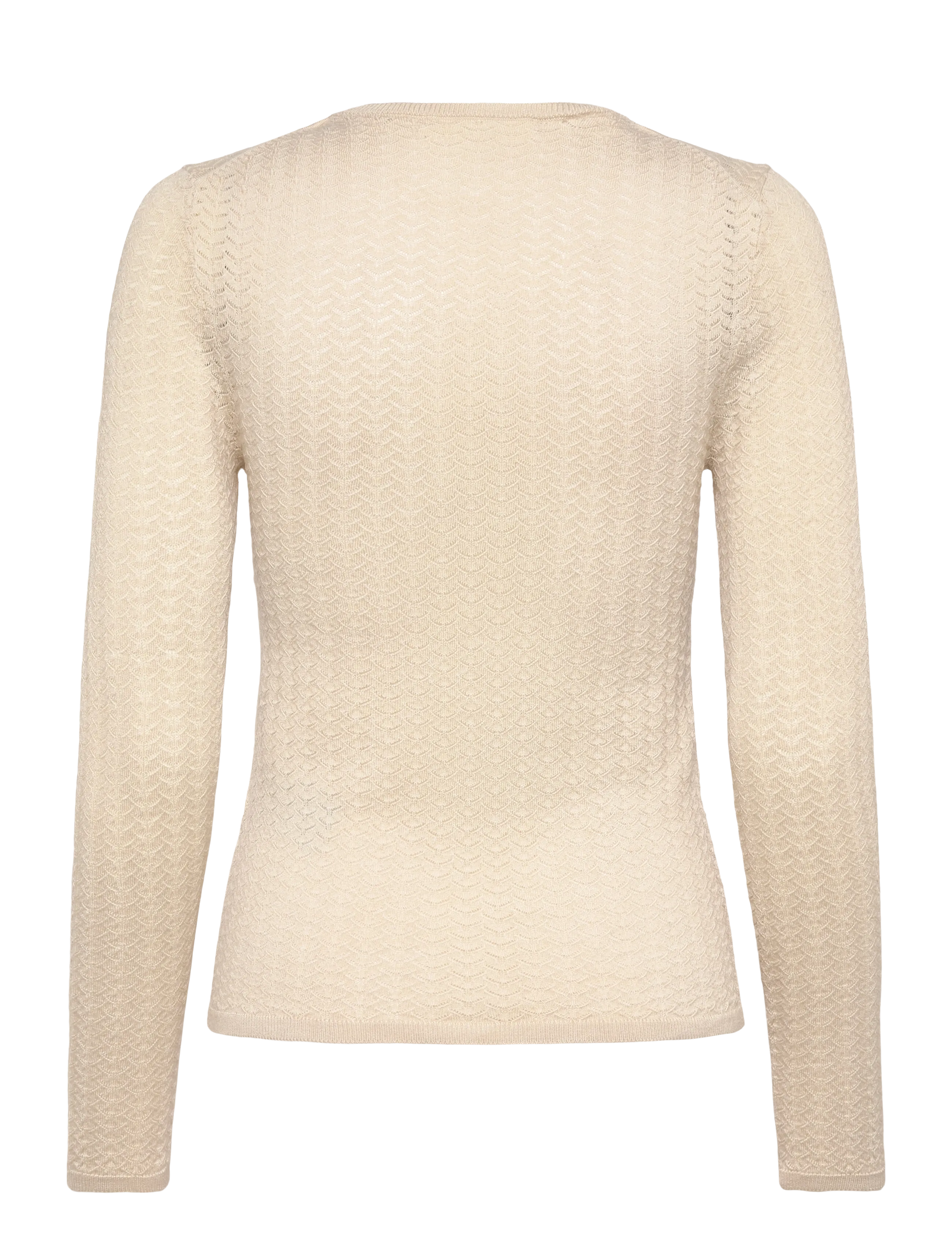 Selected - SLFNAJA TIGHT LS KNIT O-NECK - pullover - birch - 1