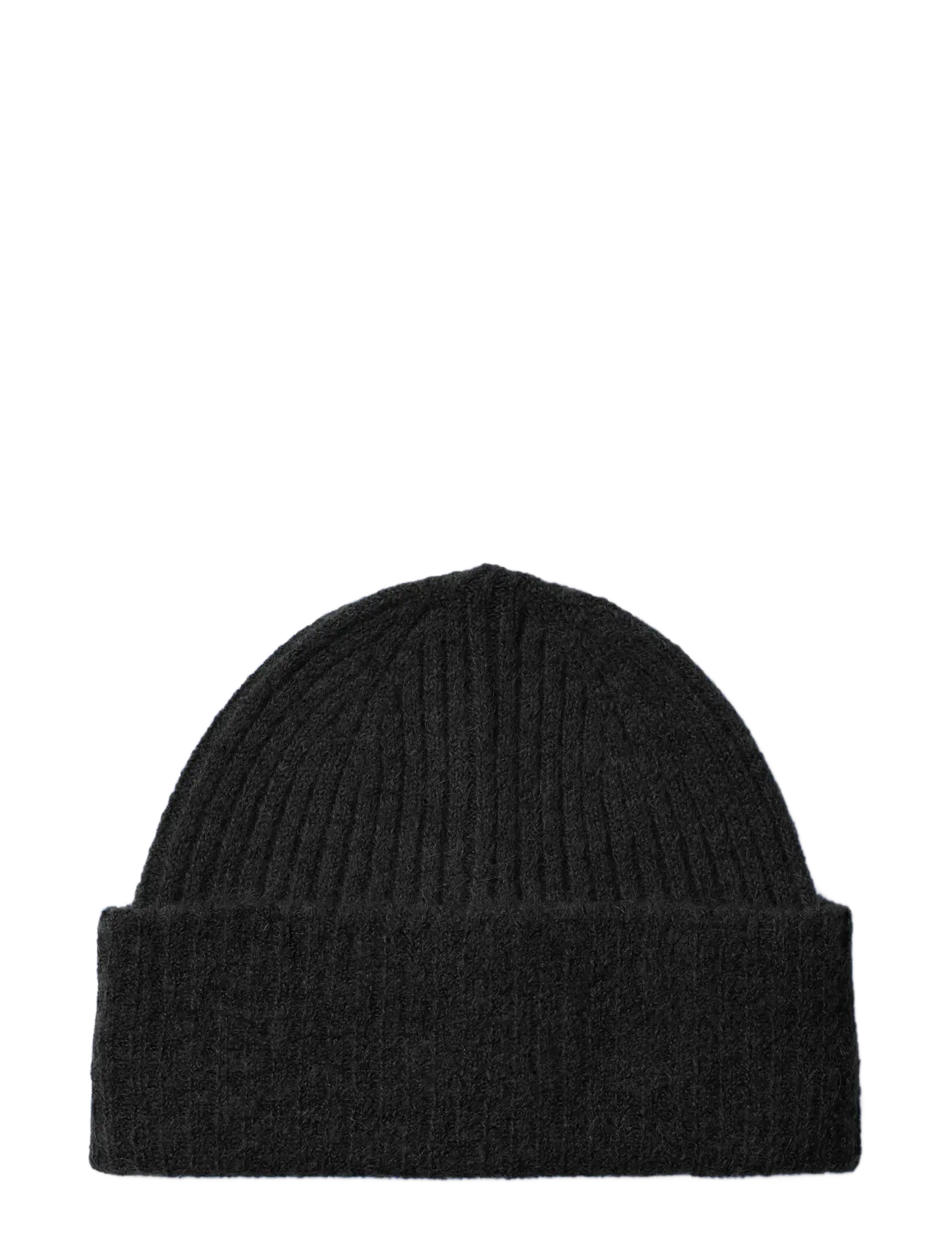 Selected SLFLULU WOOL BLEND KNIT BEANIE NOOS - Selected - BLACK / black