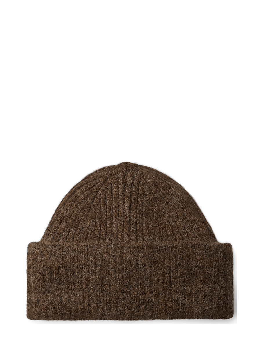 Selected - SLWLULU WOOL BLEND KNIT BEANIE NOOS - mützen - dachshund - 1