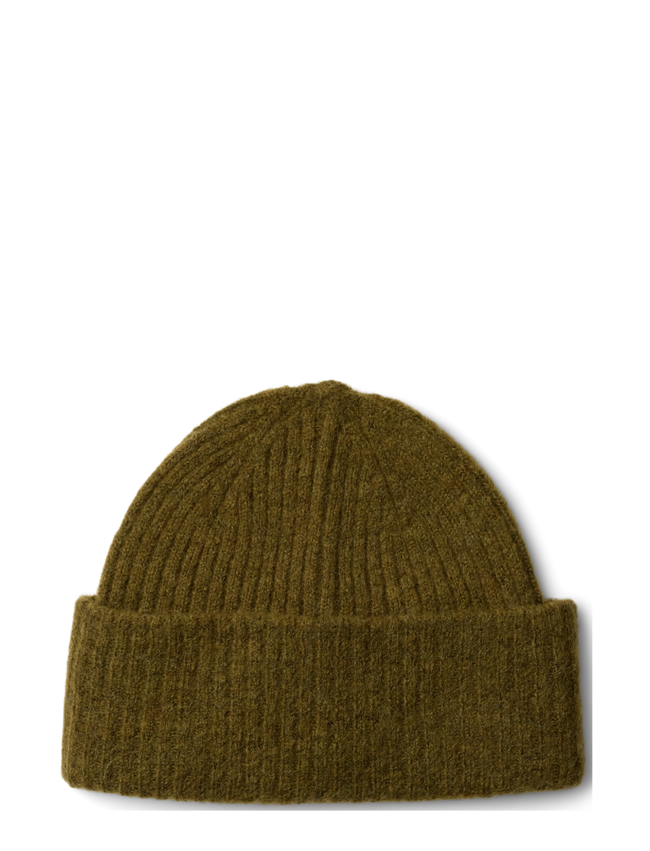 Selected - SLWLULU WOOL BLEND KNIT BEANIE NOOS - mützen - fir green - 1