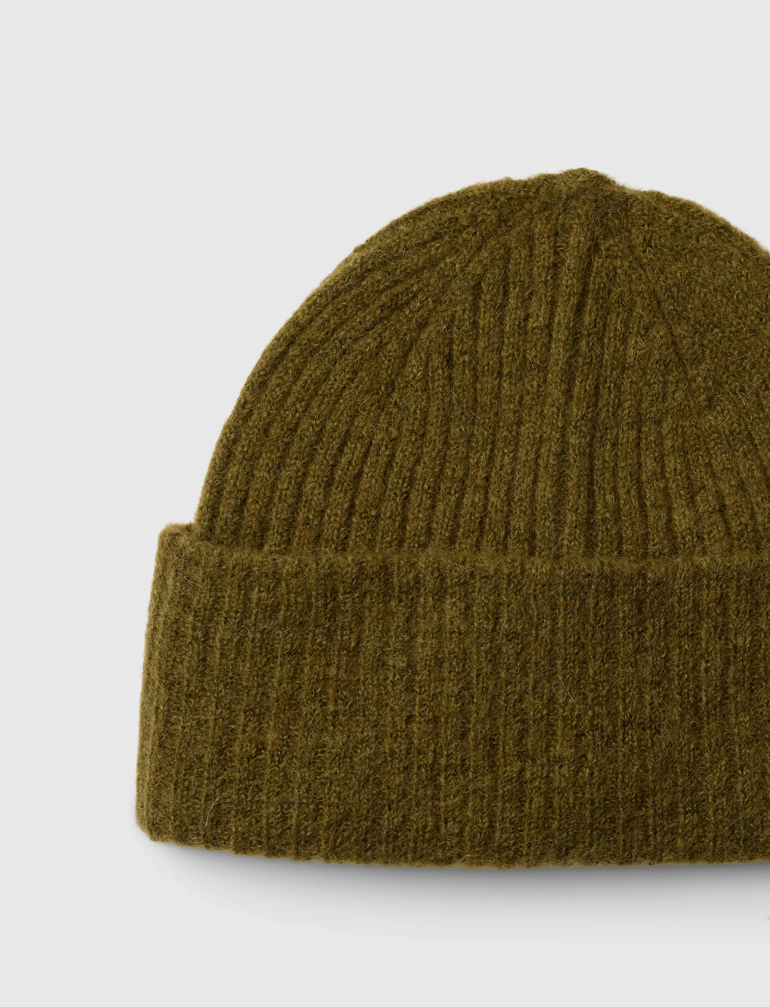 Selected - SLWLULU WOOL BLEND KNIT BEANIE NOOS - mützen - fir green - 2