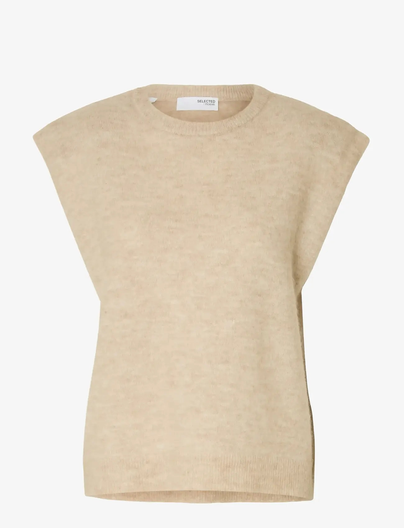 Selected - SLFLULU SL KNIT VEST - stickade västar - birch - 1