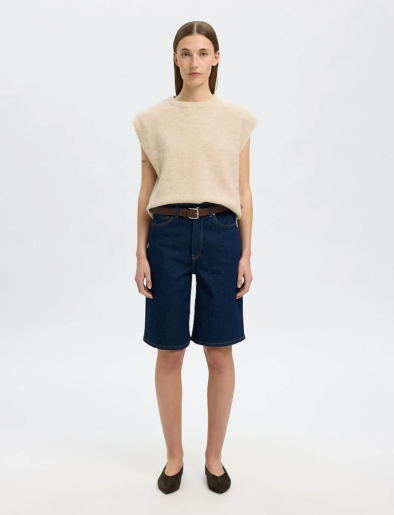 Selected - SLFLULU SL KNIT VEST - kootud vestid - birch - 3